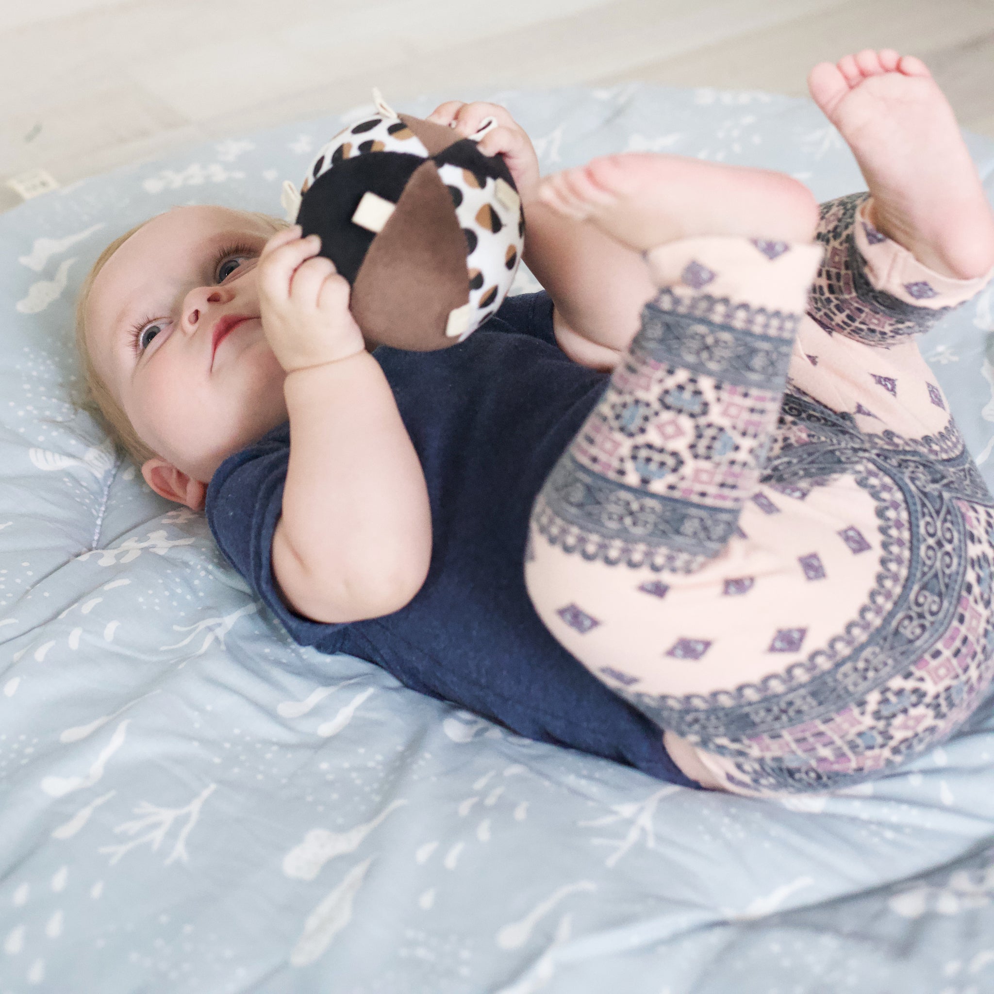 Taggy Ball with Rattle (Acorn)