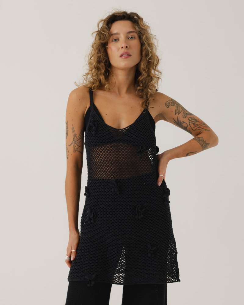 Aguonos Cotton Crochet Dress