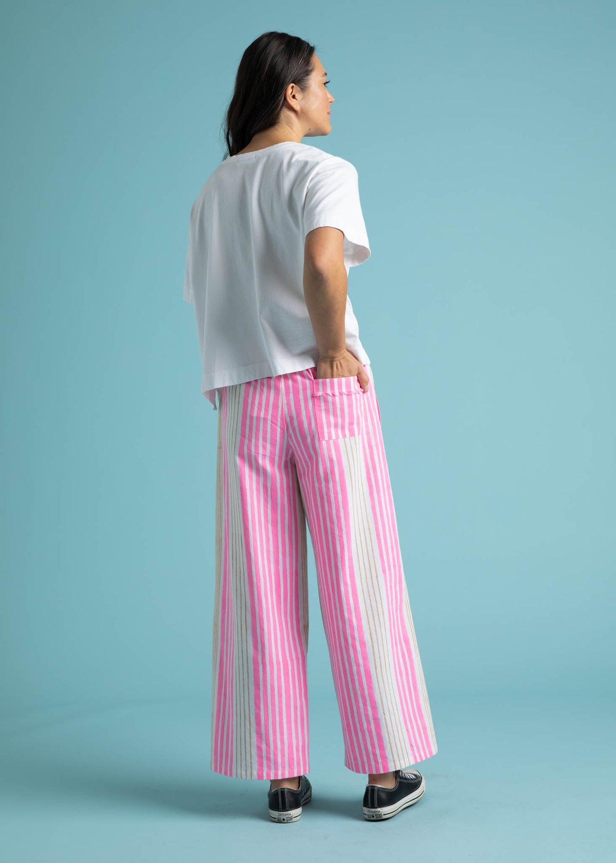 Shore Pant (Baked Clay & Neon Pink)