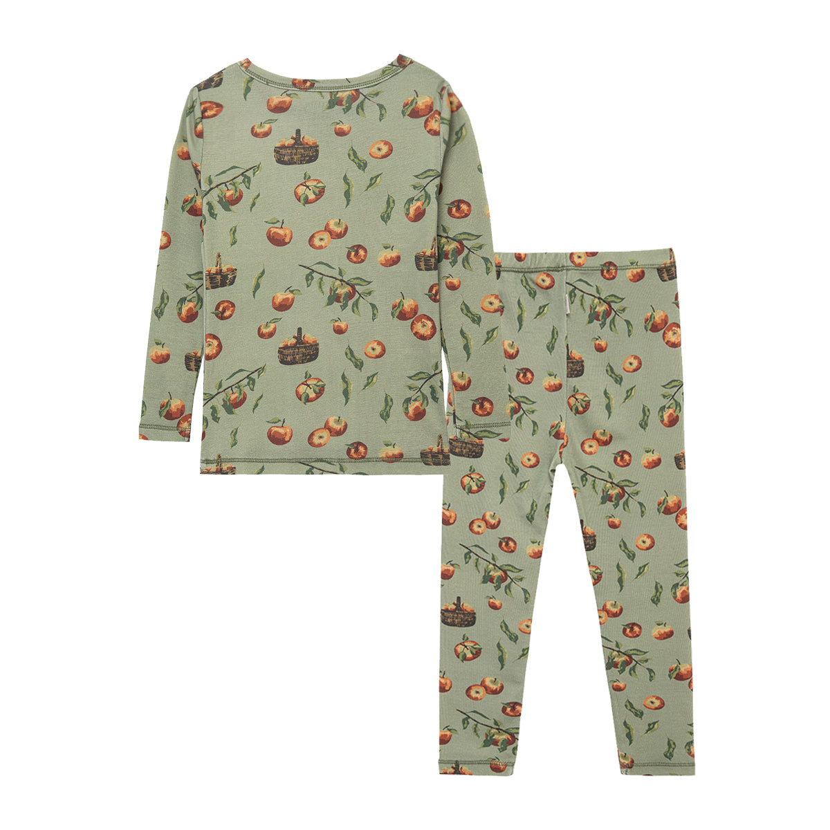 Apple Orchard Organic Cotton Long Sleeve Two Piece Pajama Set