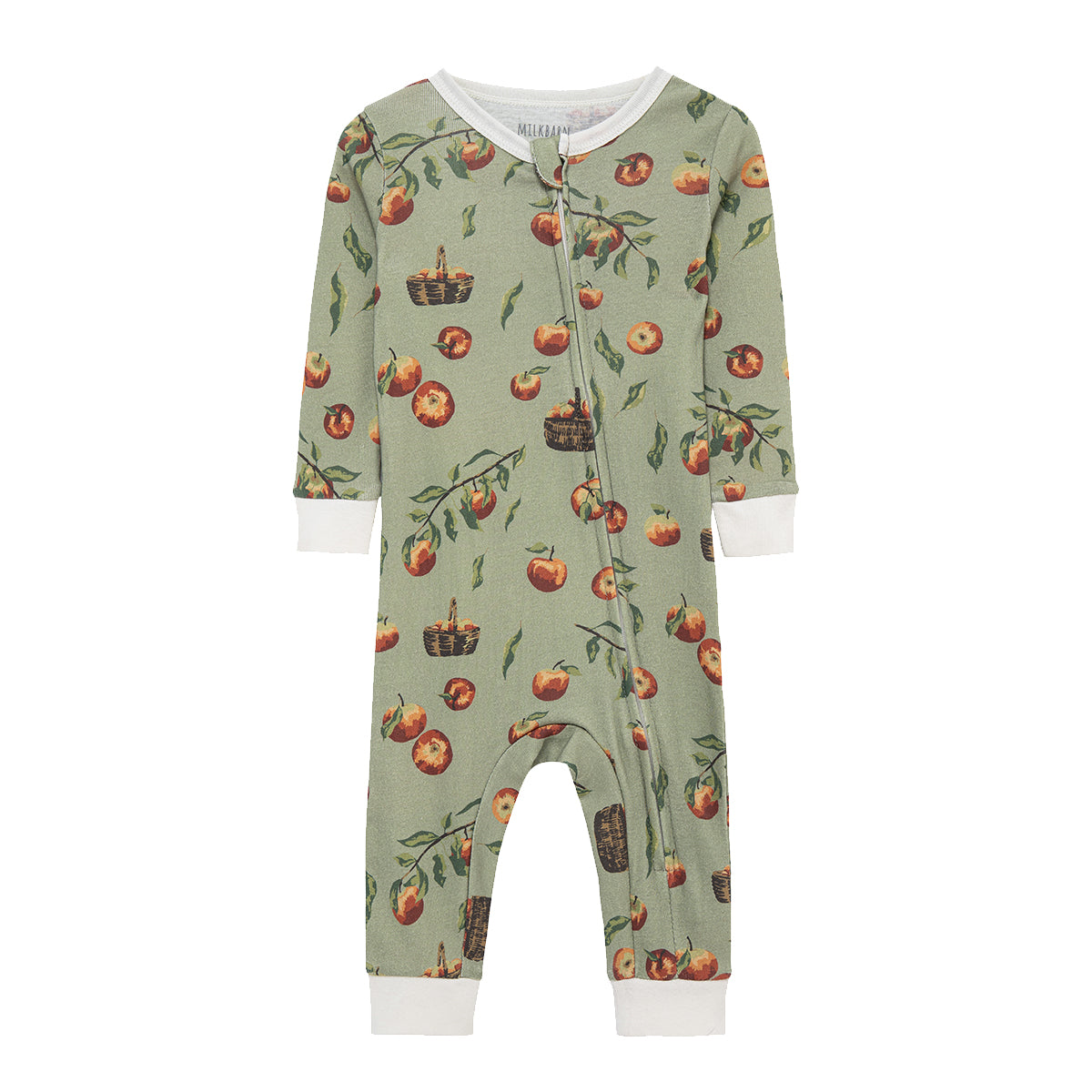 Apple Orchard Organic Cotton Zipper Pajama