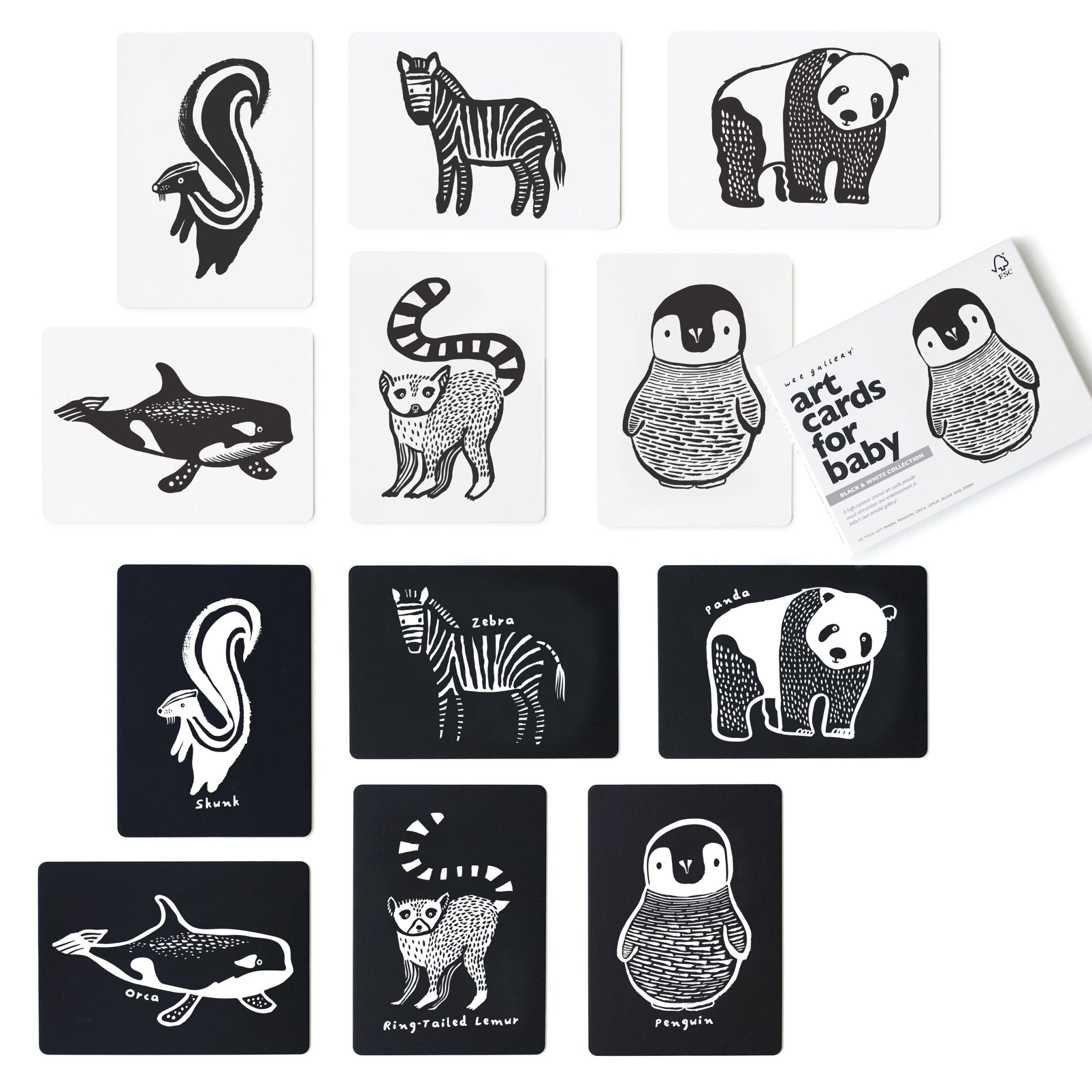 Art Cards for Baby (Black and White Collection)