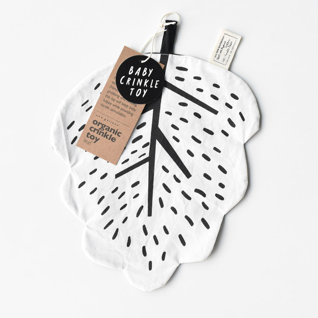 Organic Crinkle Toy (Leaf)