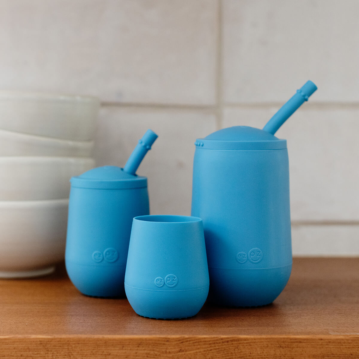 ezpz Developmental Cup Set in Blue #color_blue