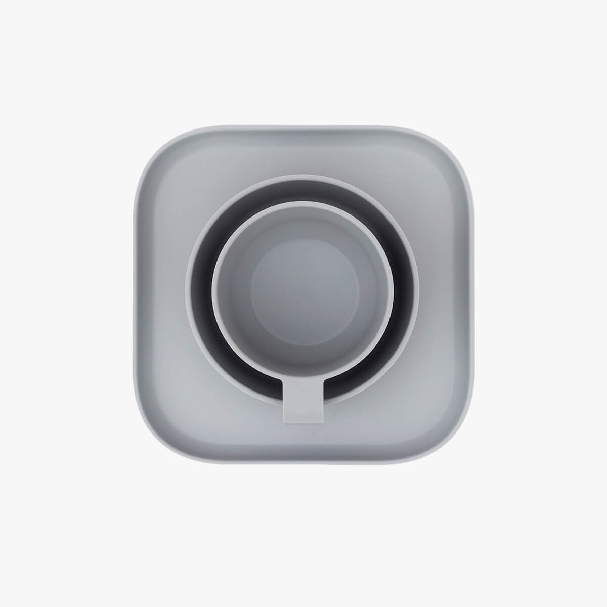 Mealtime Set in Pewter / ezpz Basics for Big Kids / Plates and Bowls #color_pewter