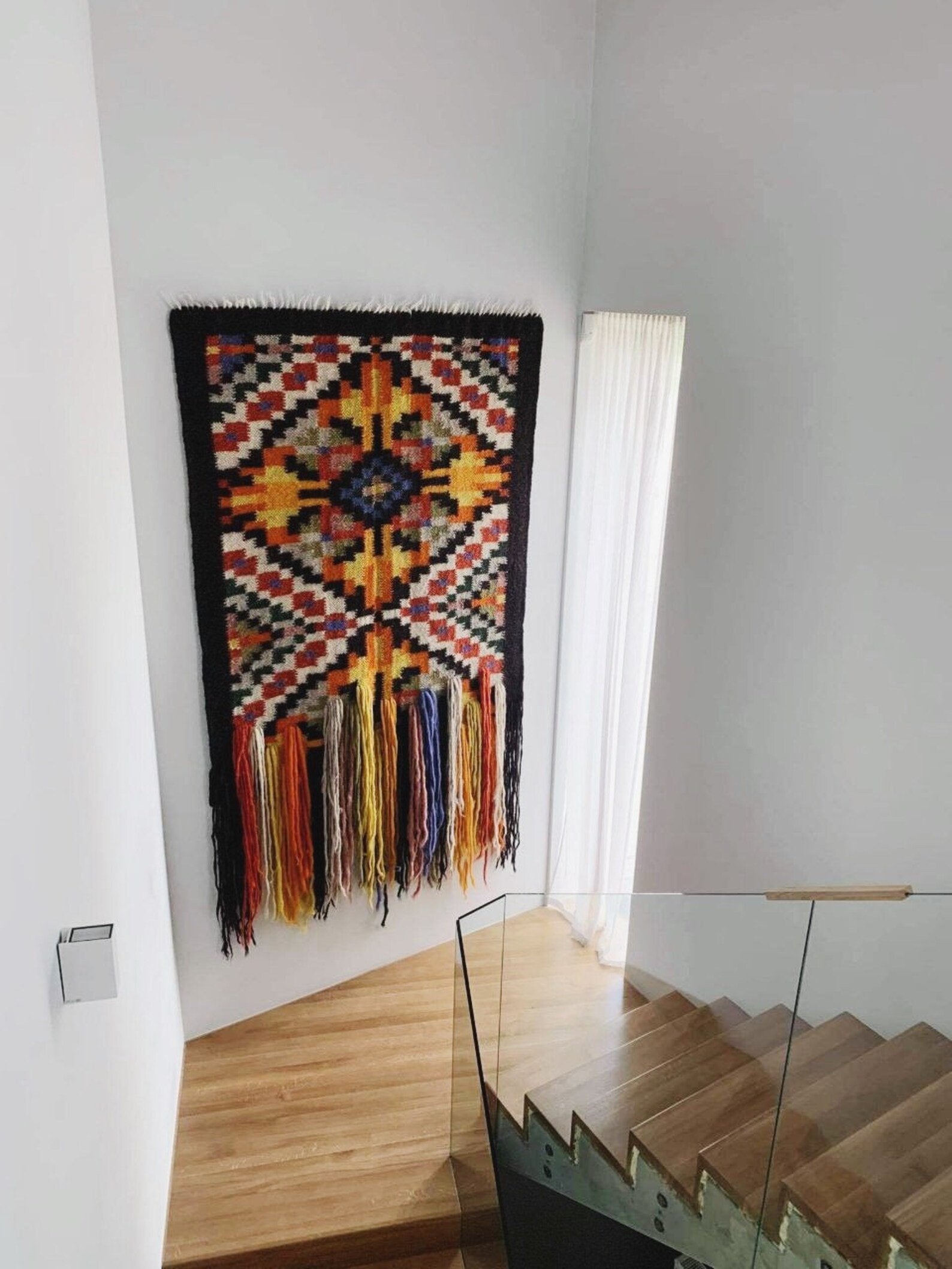 Wool Wall Hanging (Traditional Carpathian Pattern)