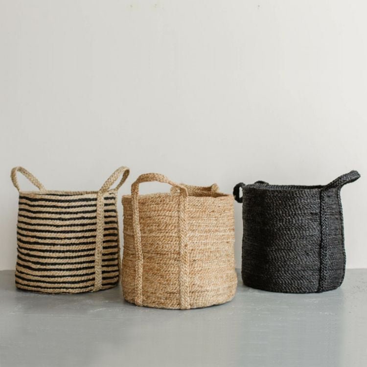Jute Laundry Basket (Round)