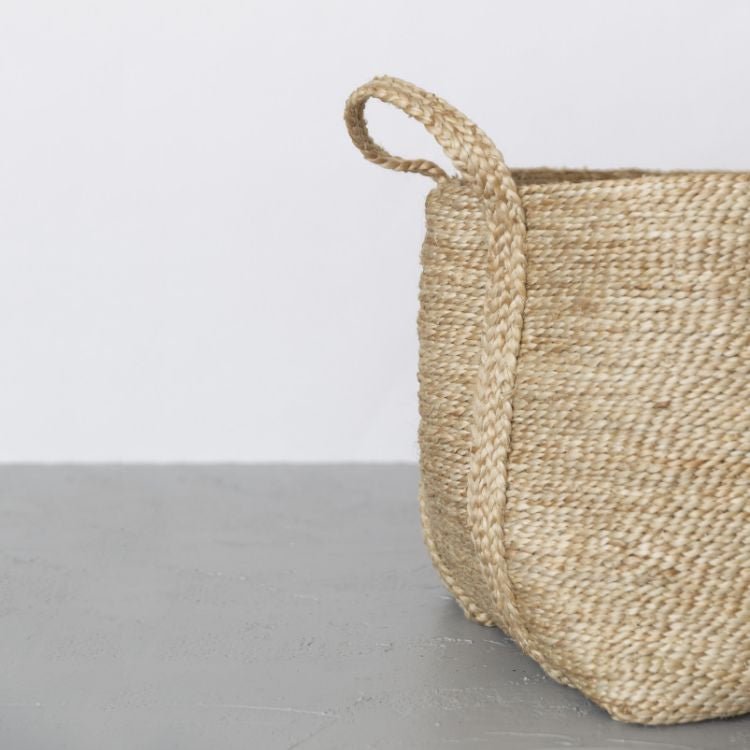 Large Jute Basket (Natural)