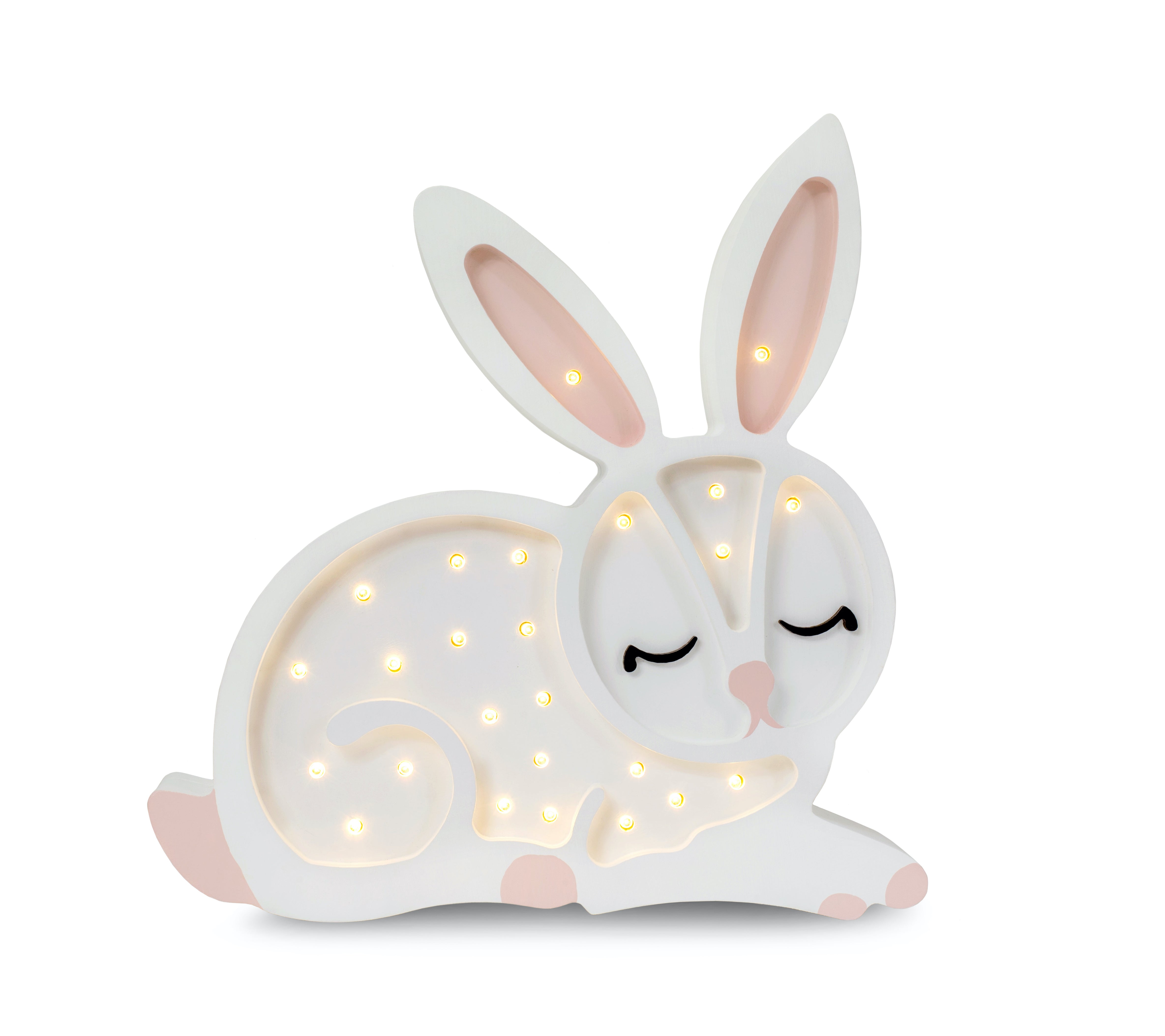 White Bunny Lamp by Little Lights – LED night light for kids’ room décor