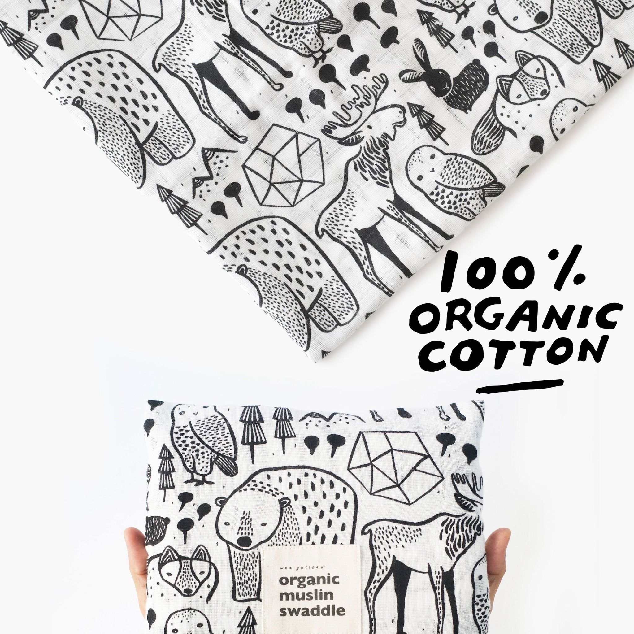 Organic Muslin Swaddle (Nordic)