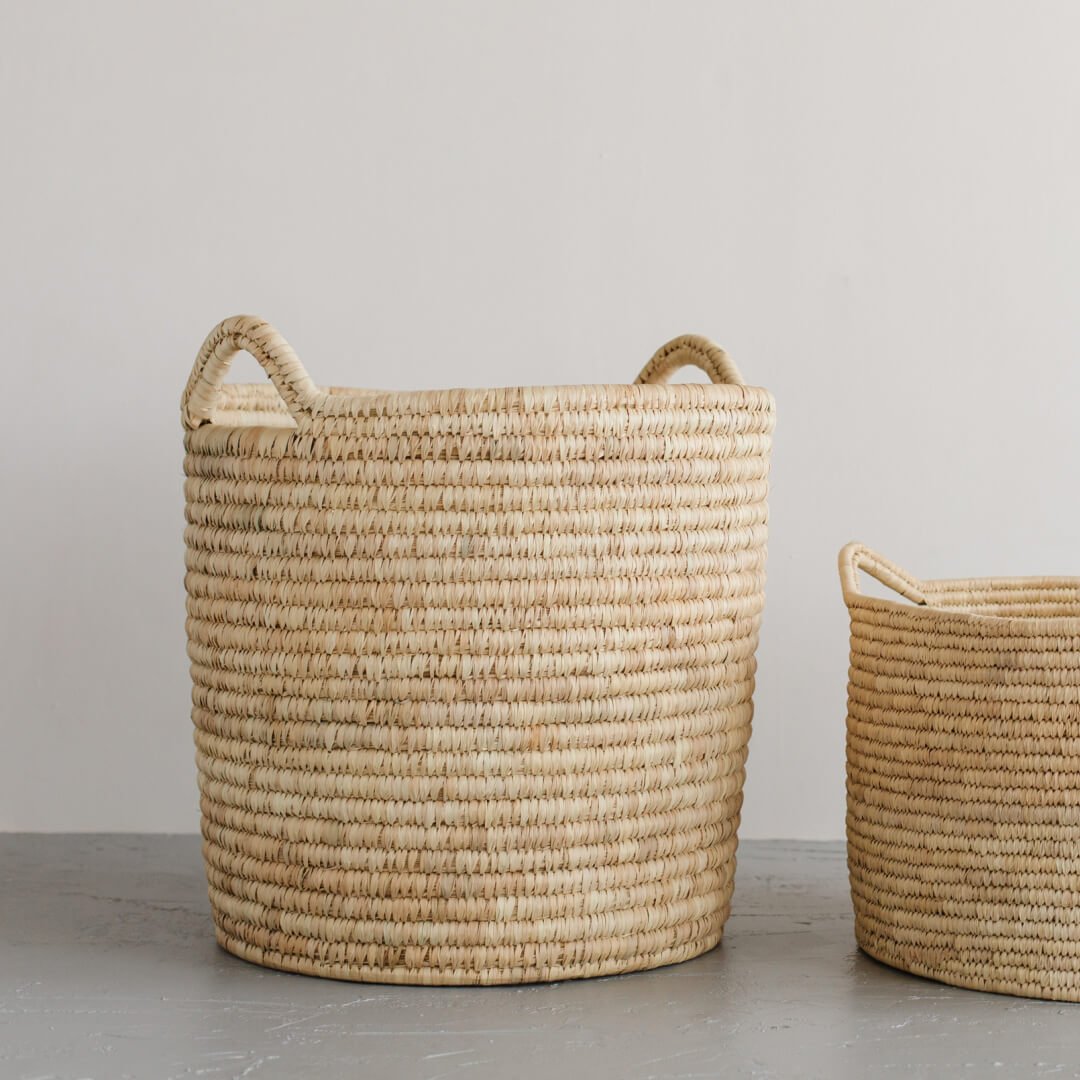 Palm Leaf Laundry Basket
