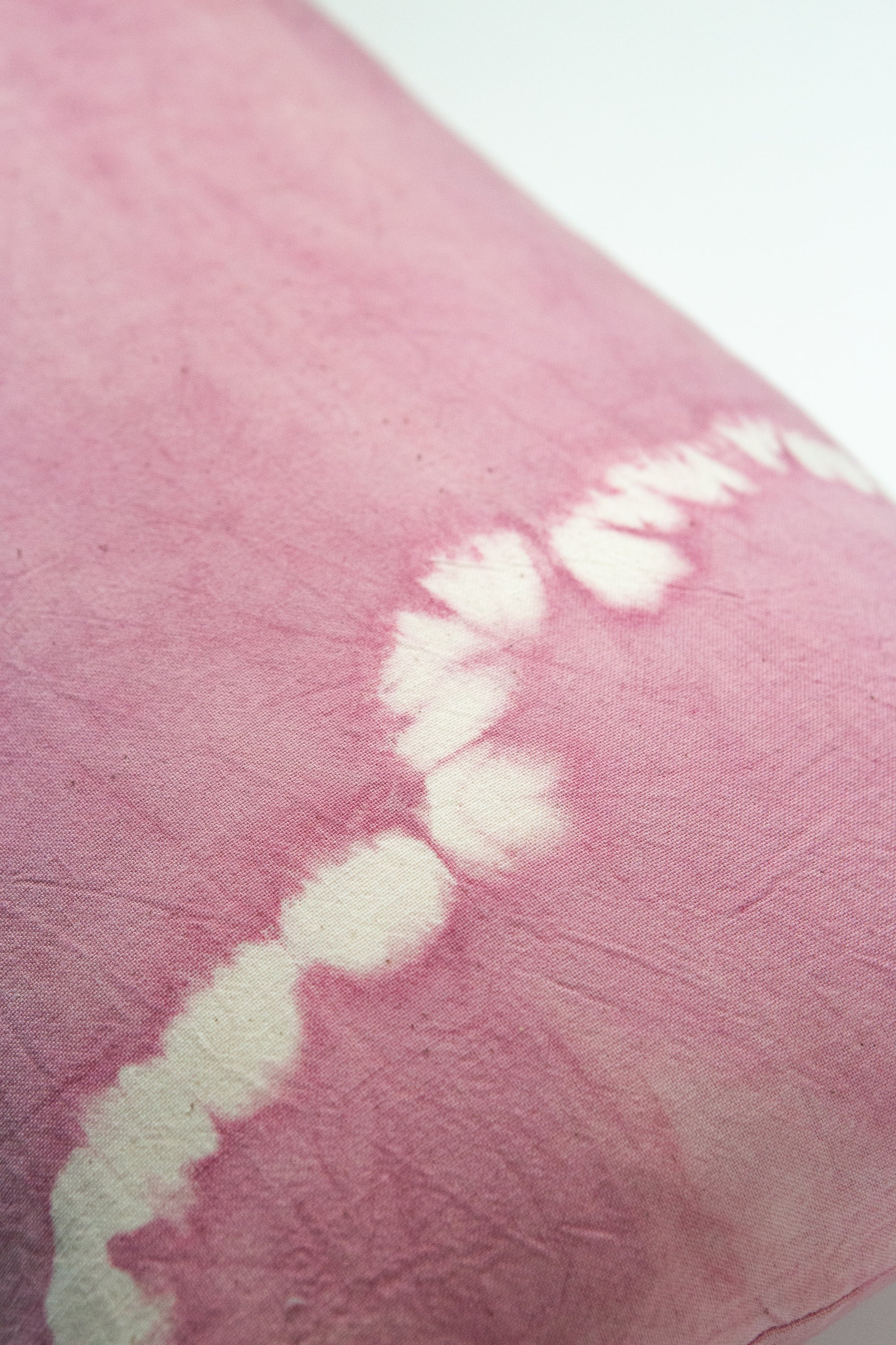 Pink Natural Dyed Shibori Tassel Pillows