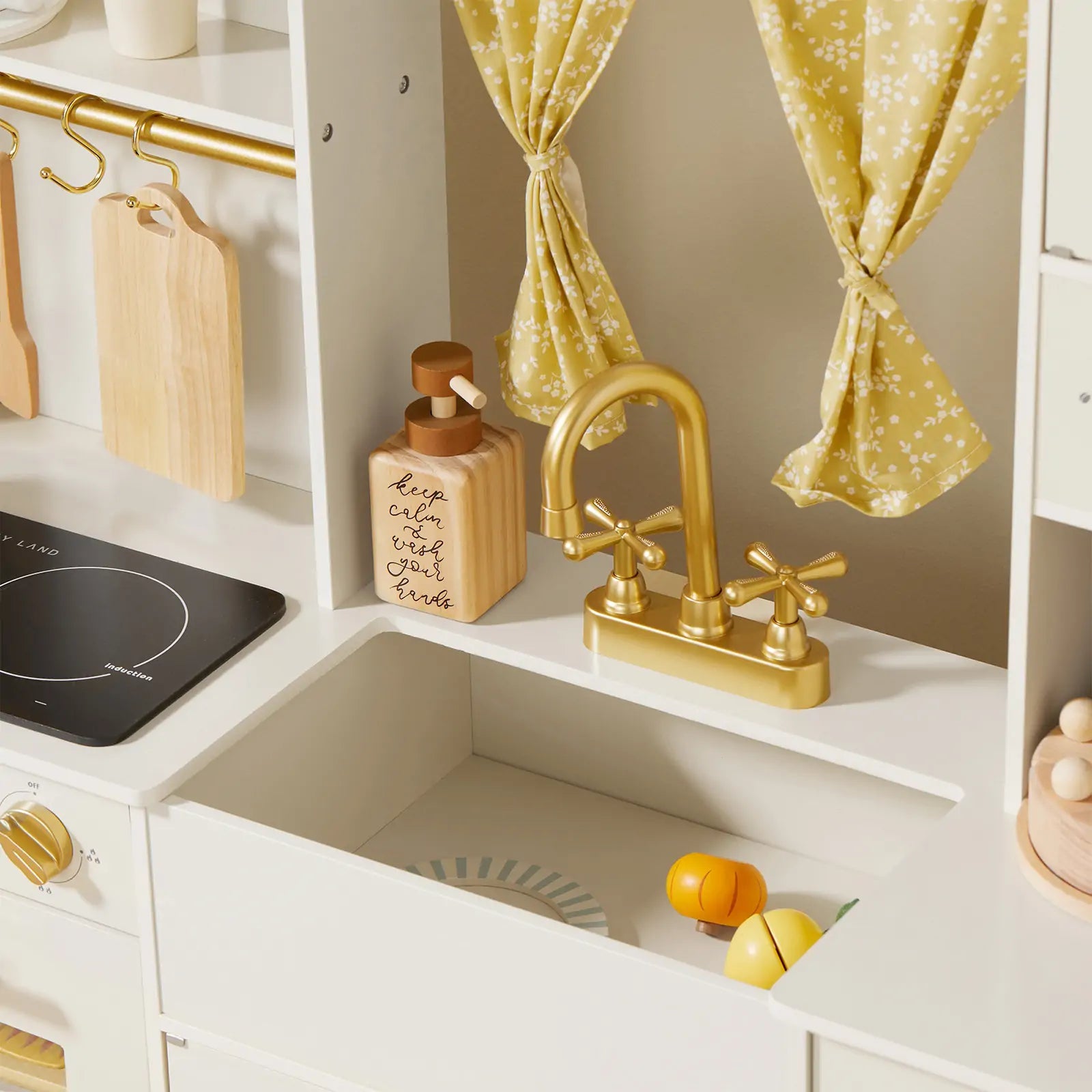 Iconic Wooden Play Kitchen (Cream)