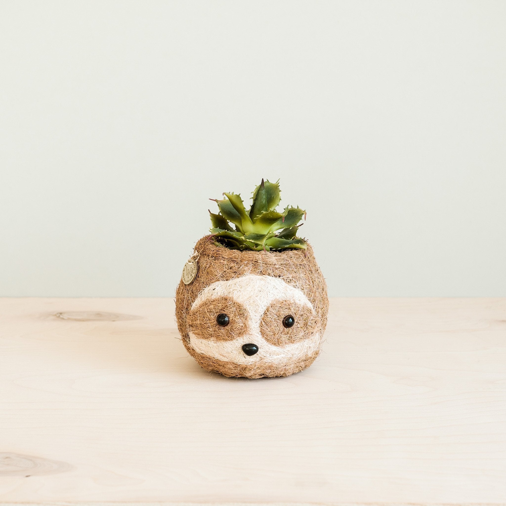 Planters - Two-tone Sloth Coco Coir Planter - Handmade Planters | LIKHÂ - LIKHÂ