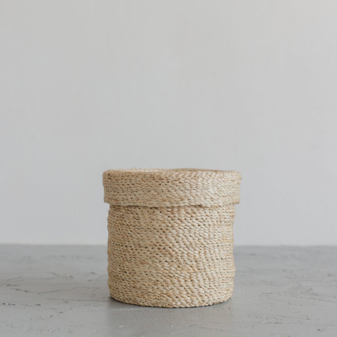 Round Jute Lidded Trio