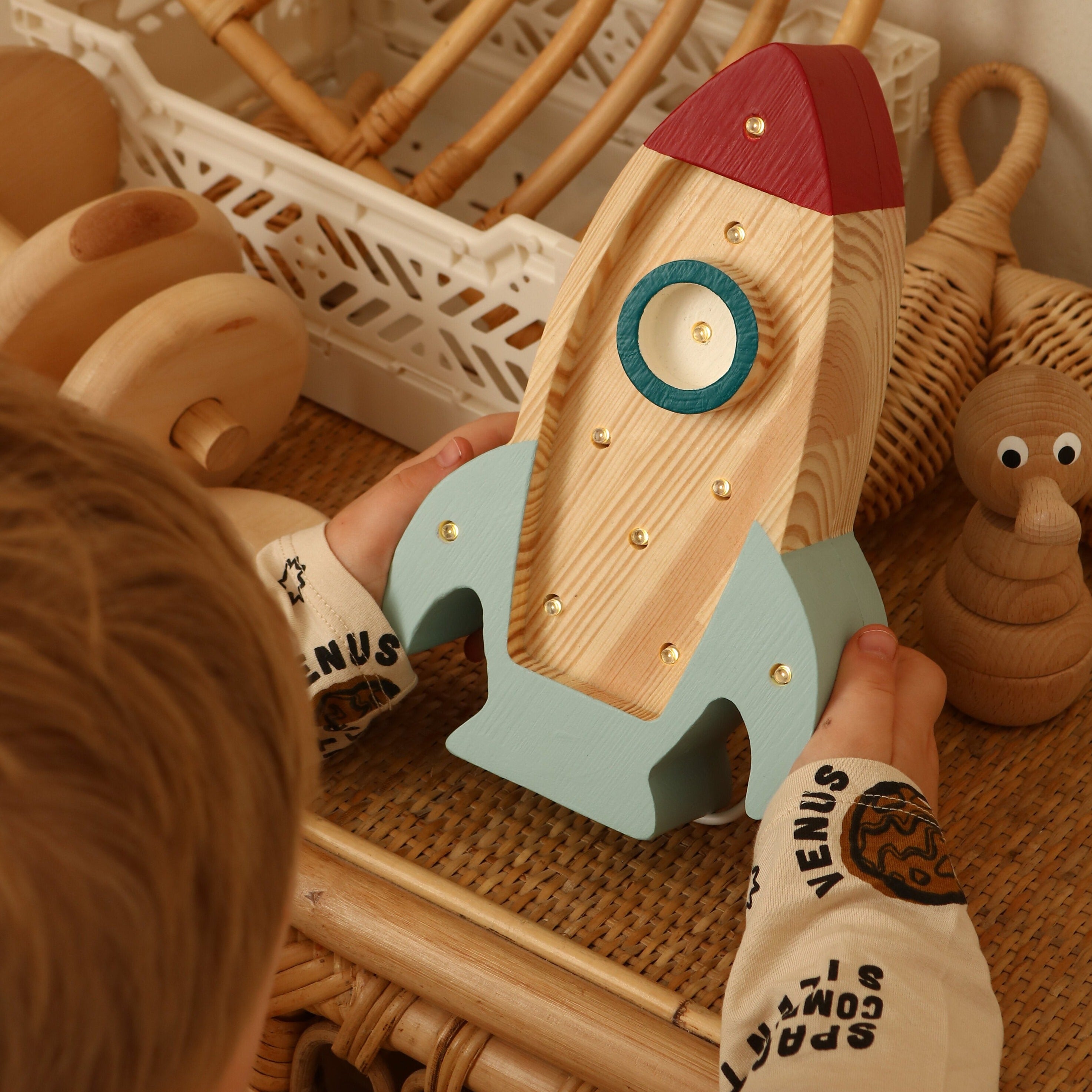 Mini Rocket Ship Lamp