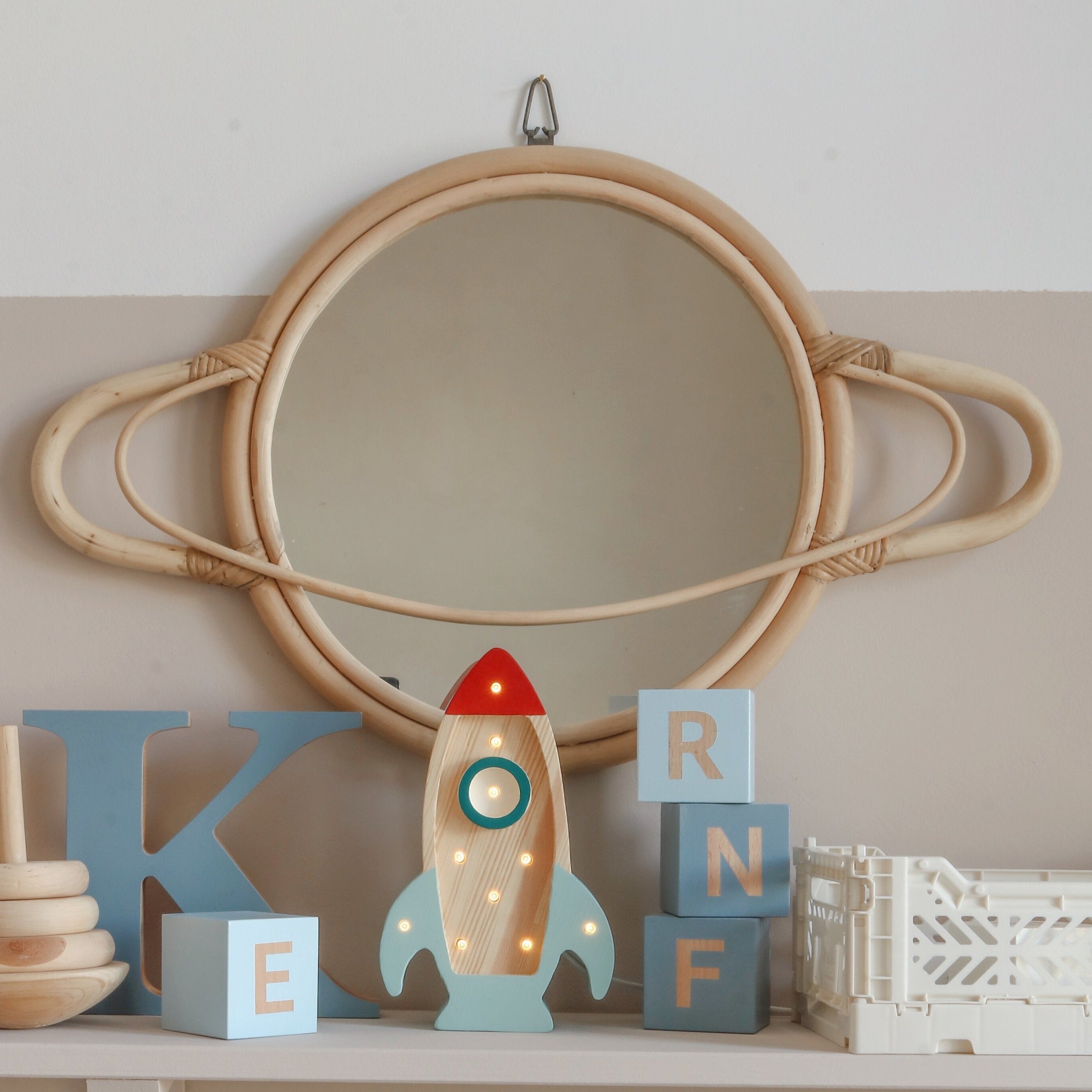 Mini Rocket Ship Lamp