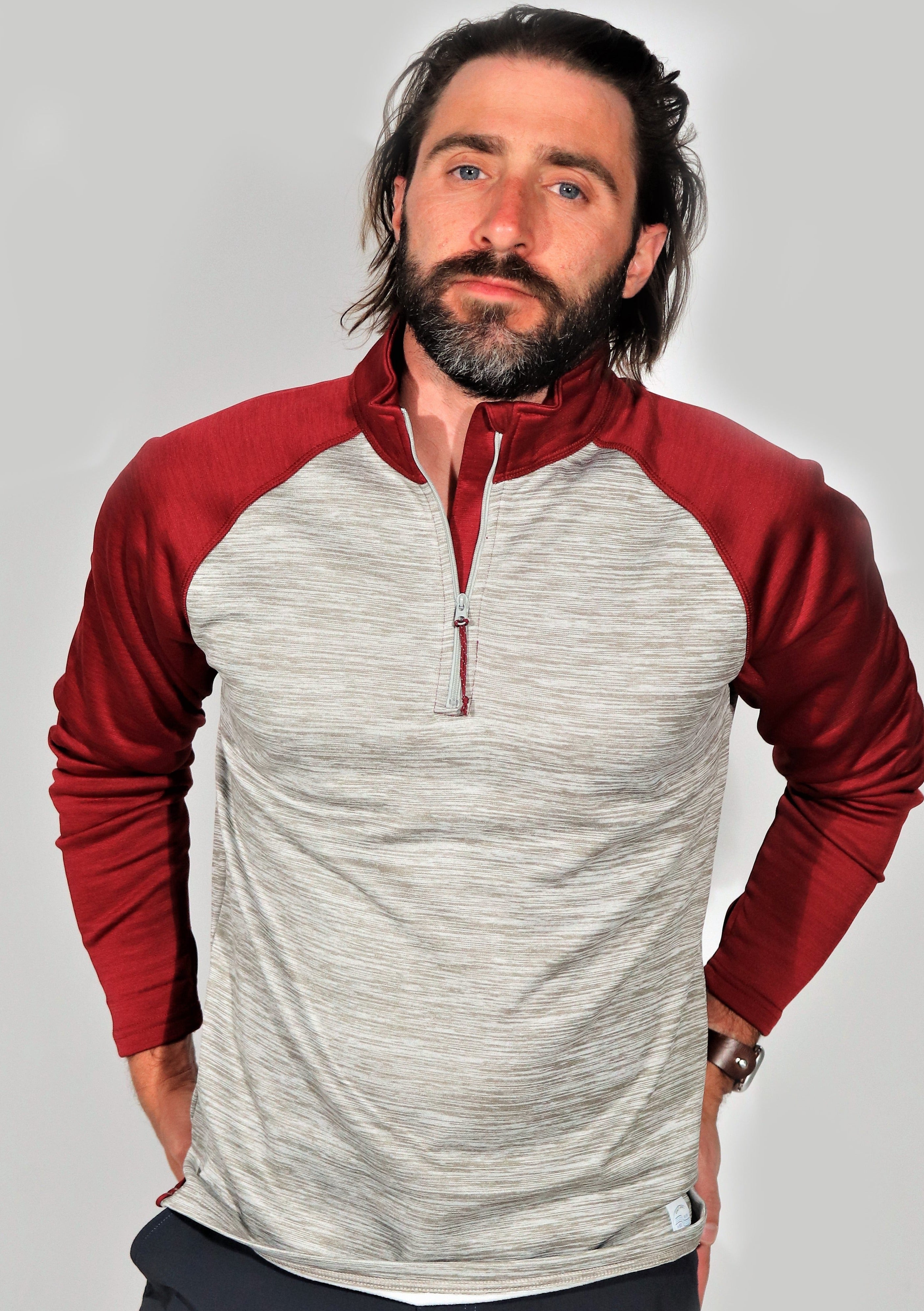 Sundowner Quarter Zip (Heather Grey)