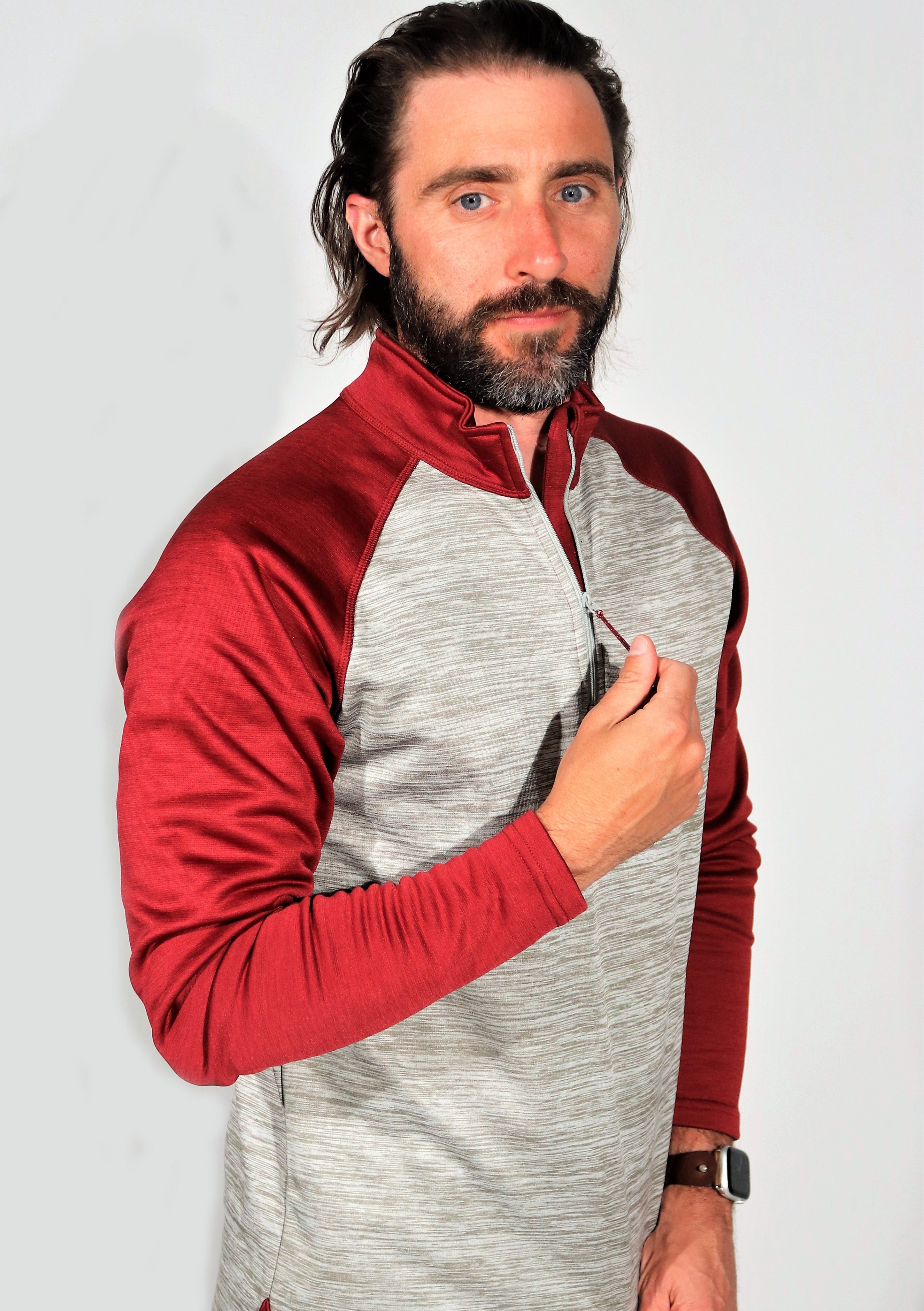Sundowner Quarter Zip (Heather Grey)