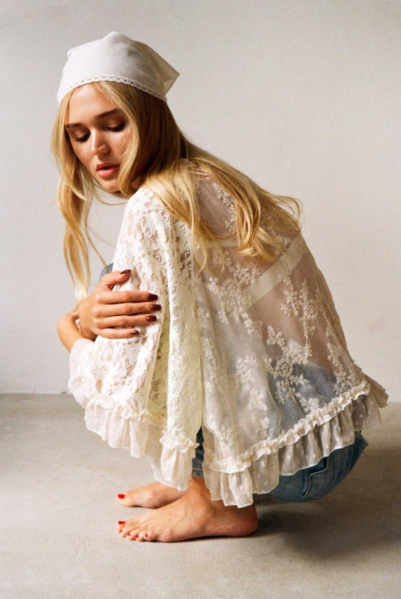 The Kaya Lace Top (Ivory)