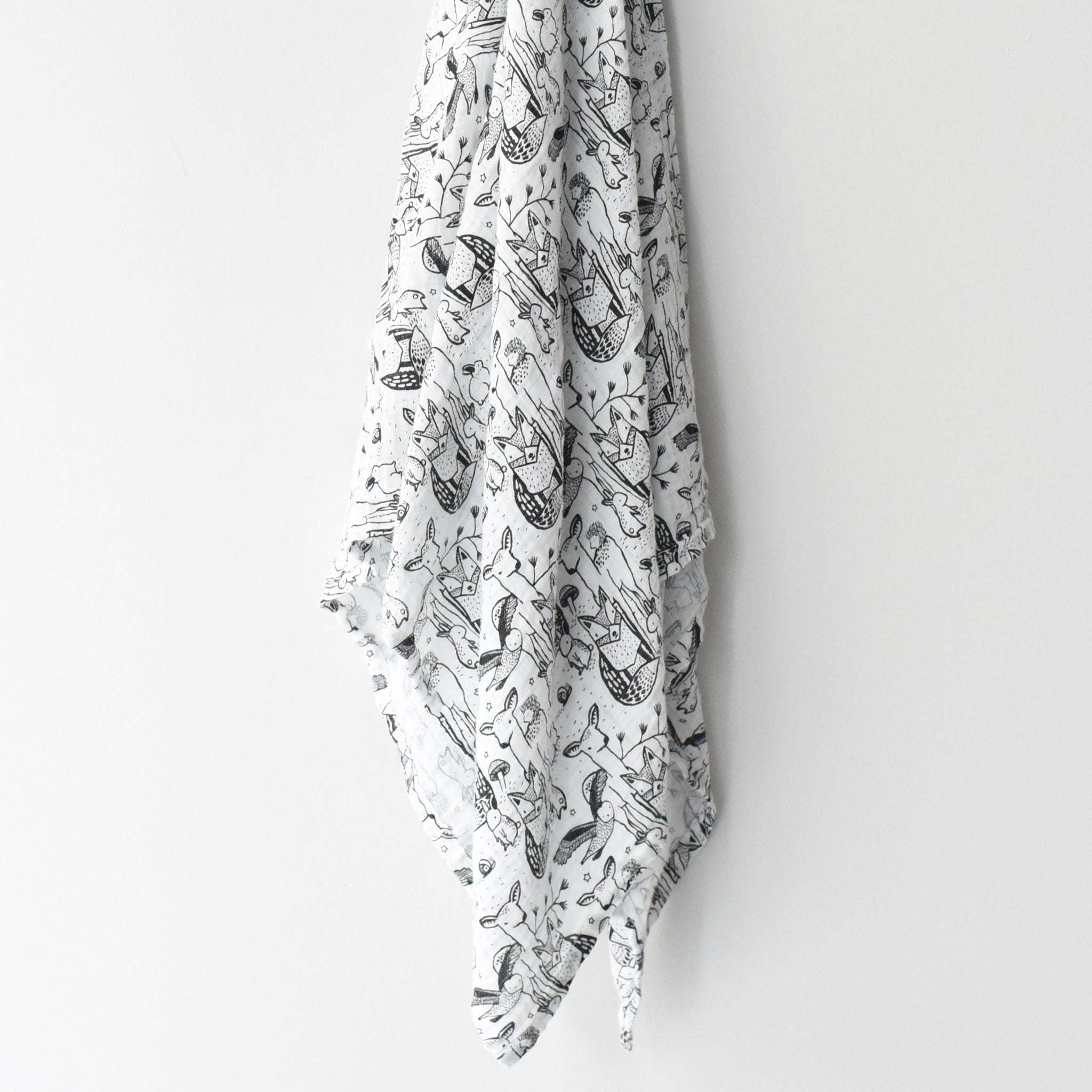 Organic Muslin Swaddle (Forest)