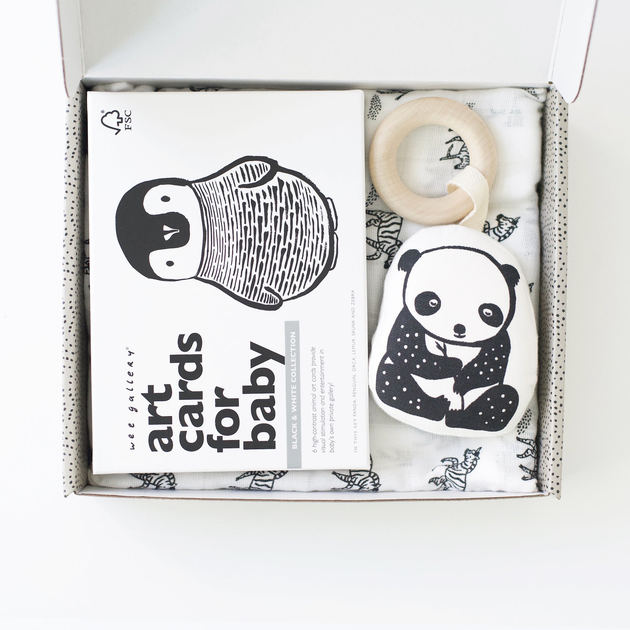 Newborn Baby Gift Set (Black + White)