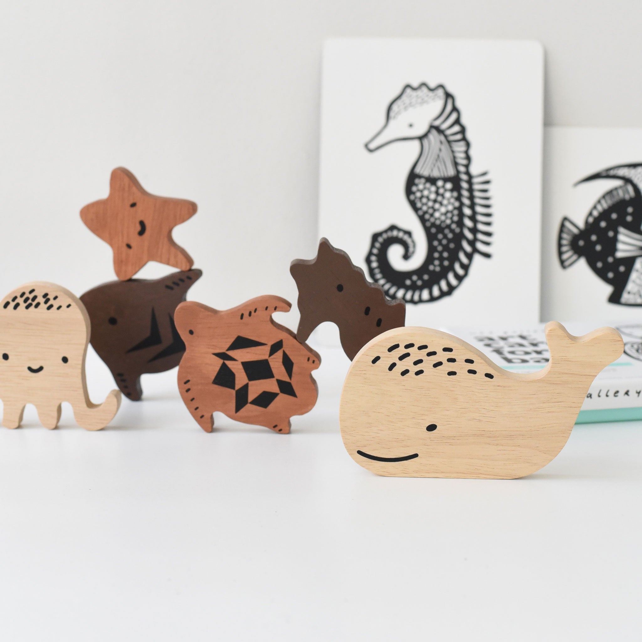 Wooden Tray Puzzle (Ocean Animals)