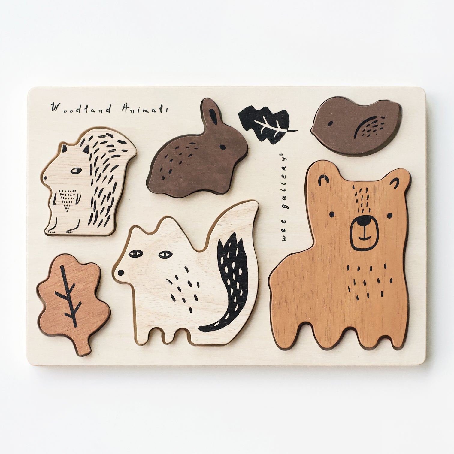 Wooden Tray Puzzle (Woodland Animals)