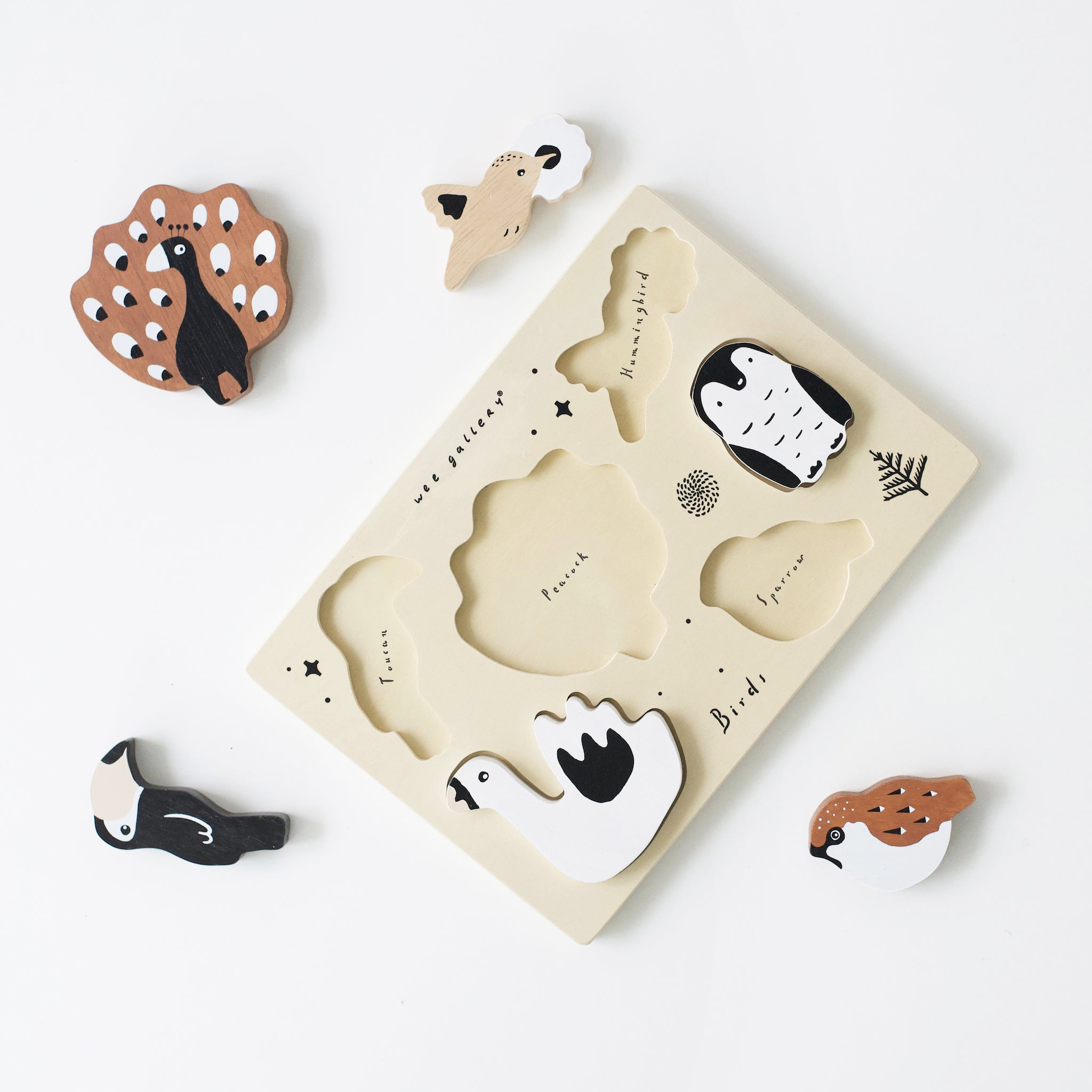 Wooden Tray Puzzle (Birds)