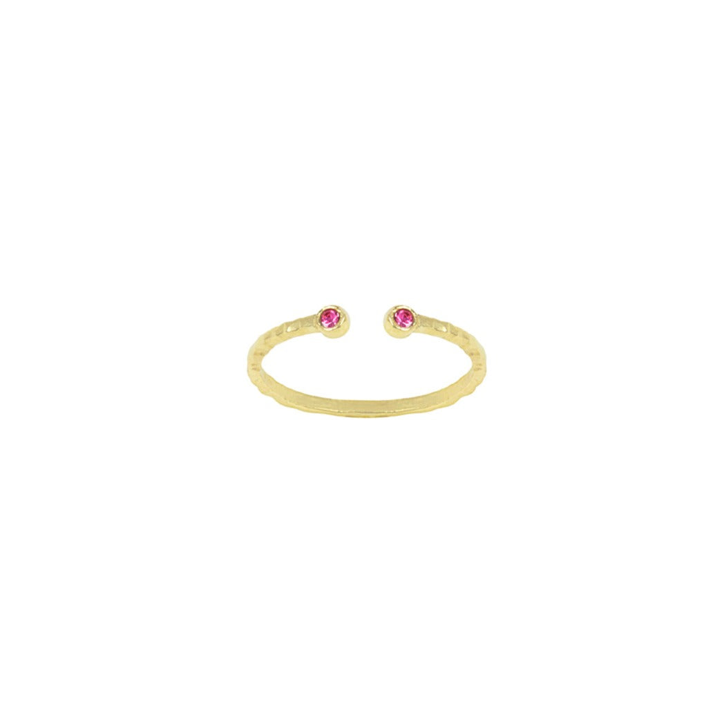 Birthstone Ring (October - Rose)