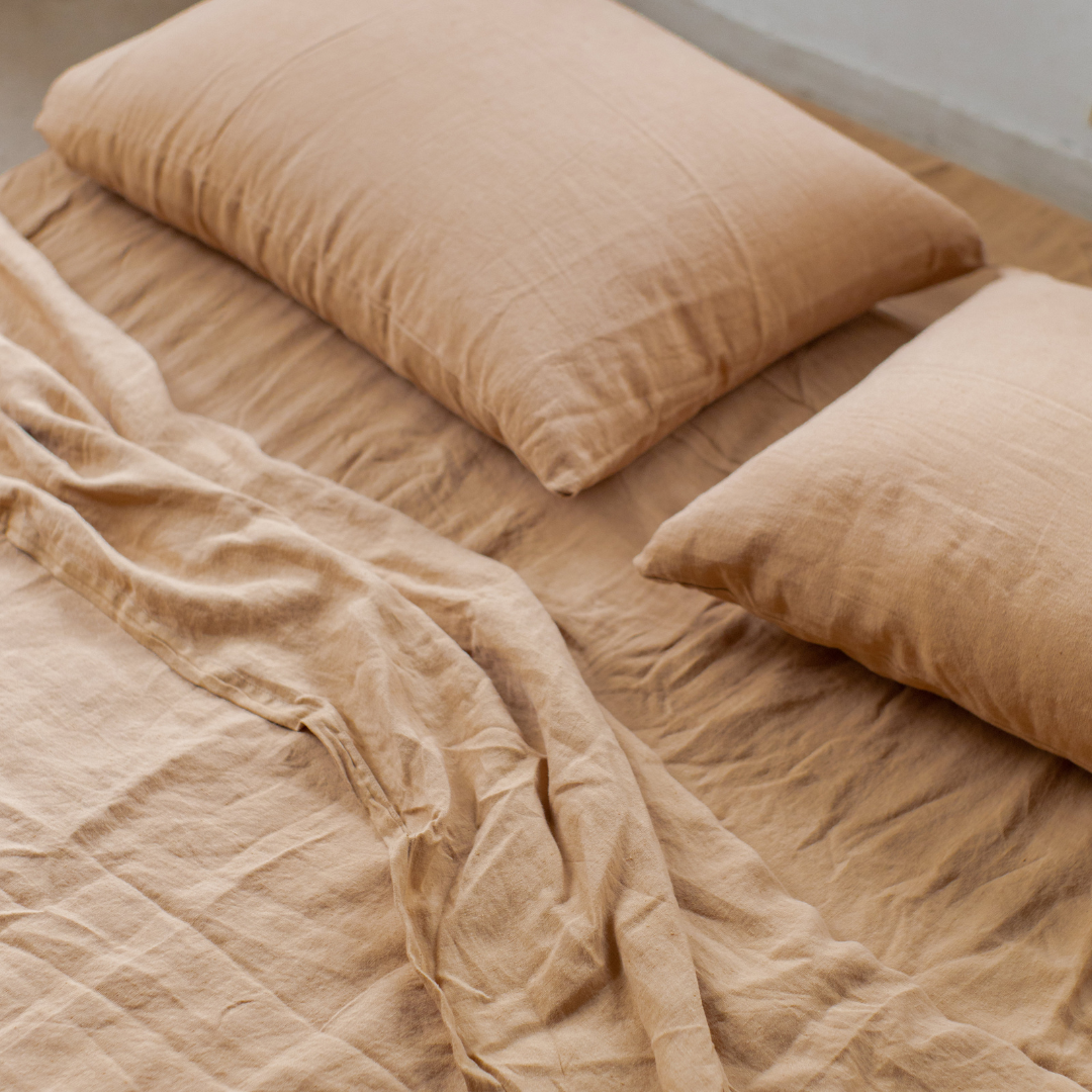 Linen Bedding Set (Walnut)