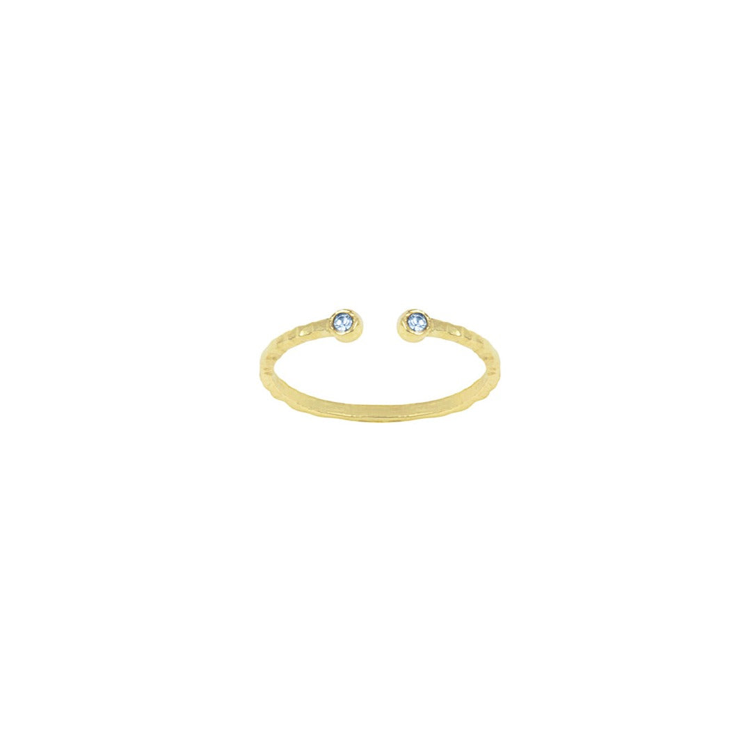 Birthstone Ring (December - Lt. Sapphire)