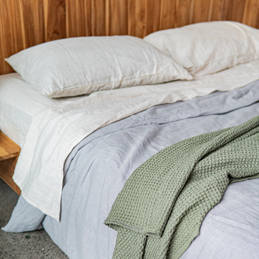 Linen Flat Sheet (White)