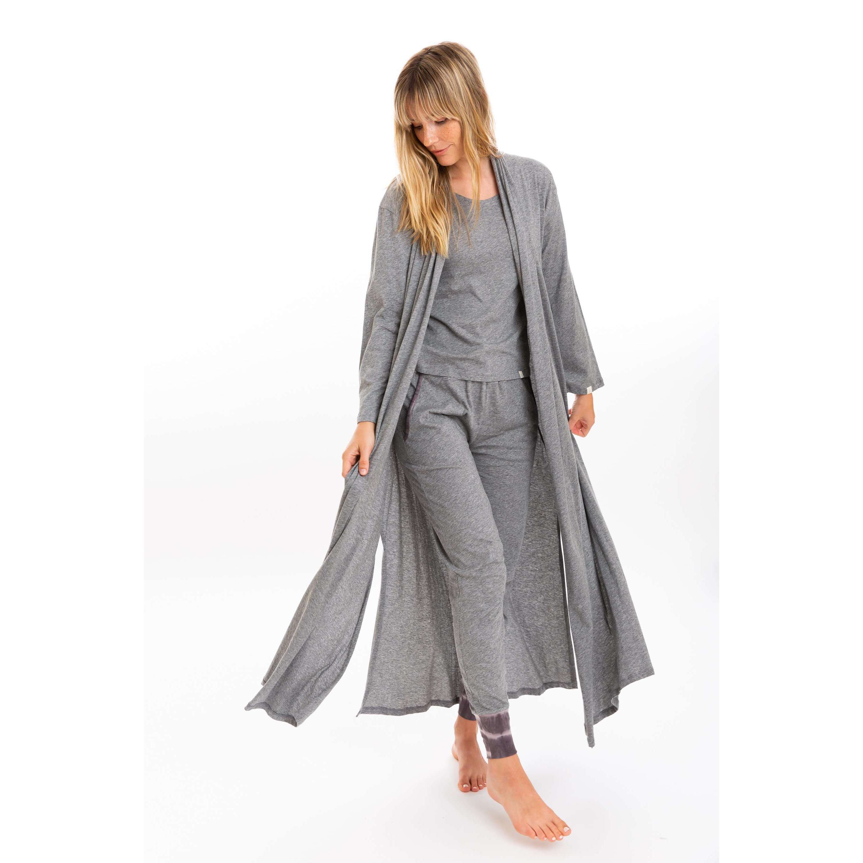 The Cardigan (Heather Grey) Loungewear Leena and Lu
