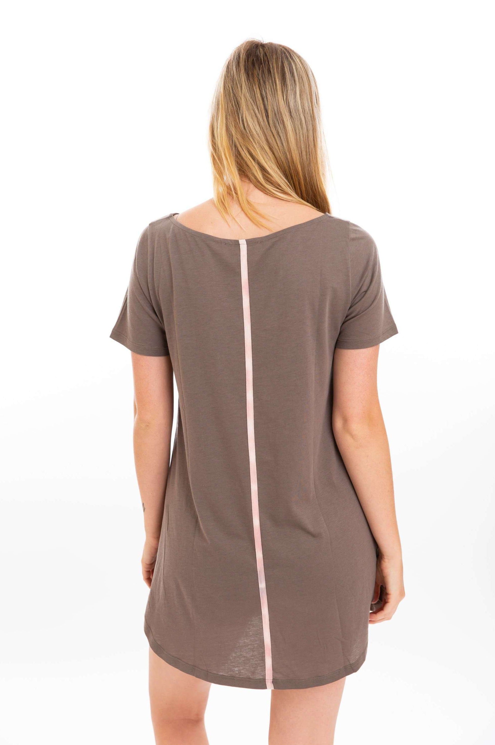 The Pima T-Shirt Dress (Dusk) Dresses Leena and Lu