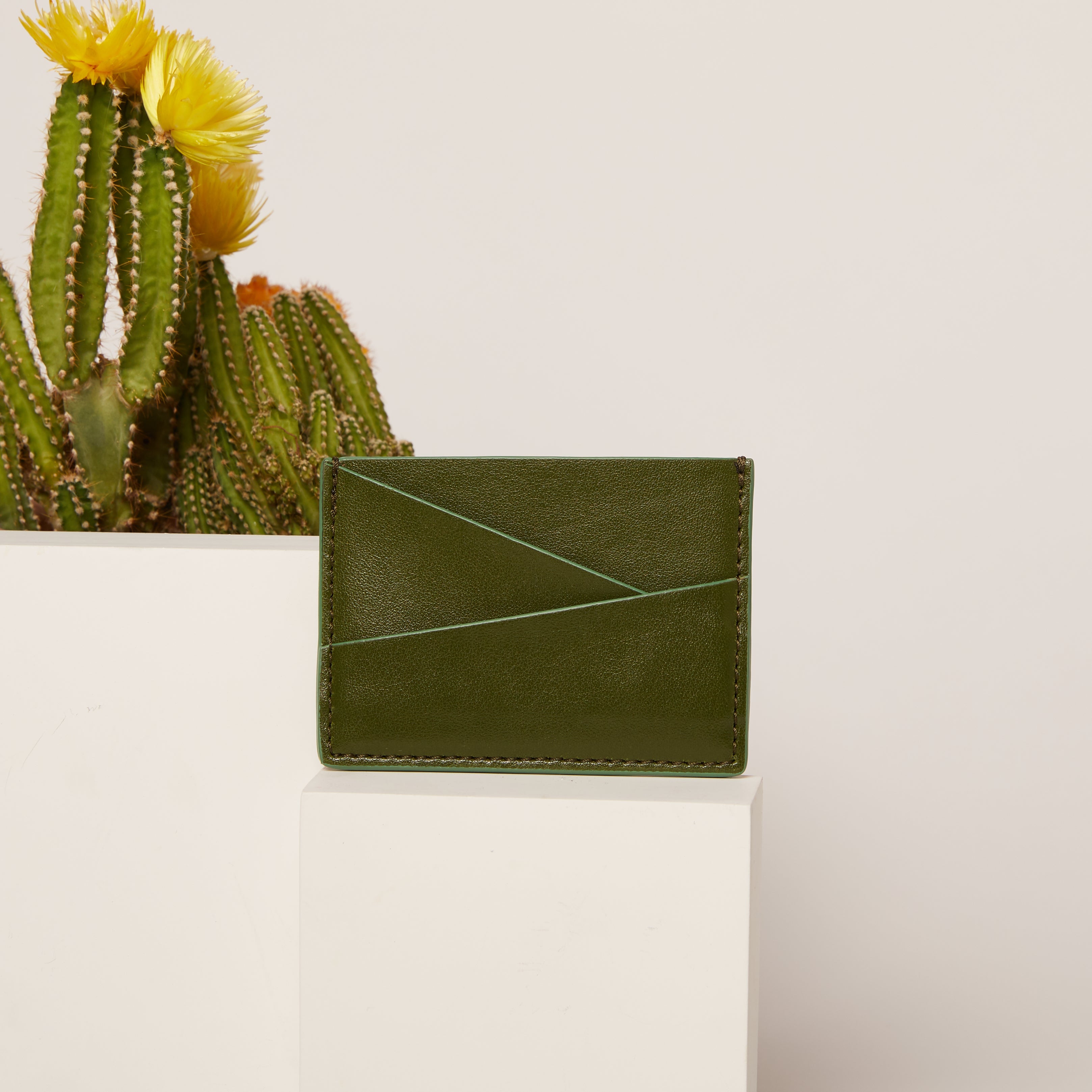 Cactus Puzzle Cardholder (Seaglass)