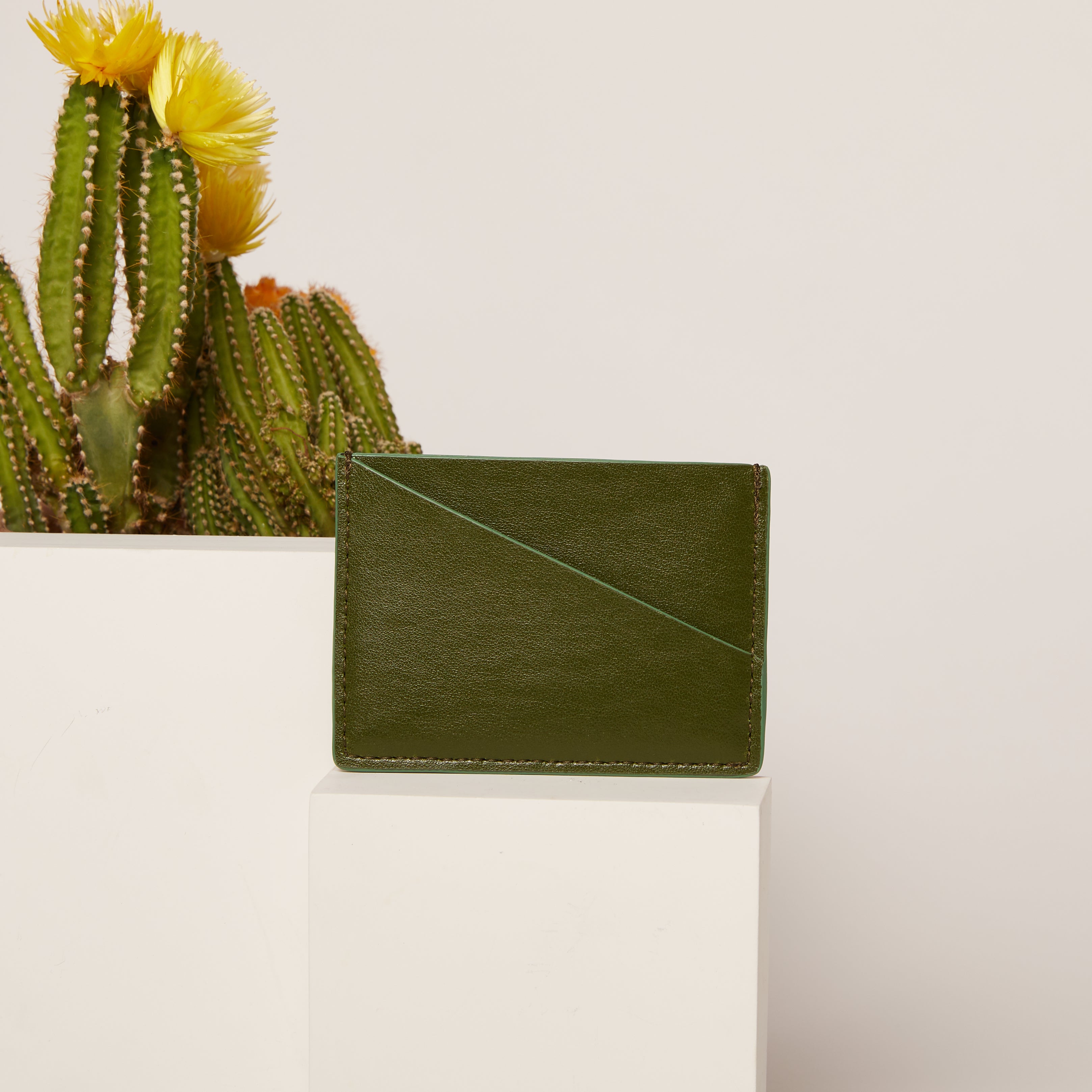 Cactus Puzzle Cardholder (Seaglass)