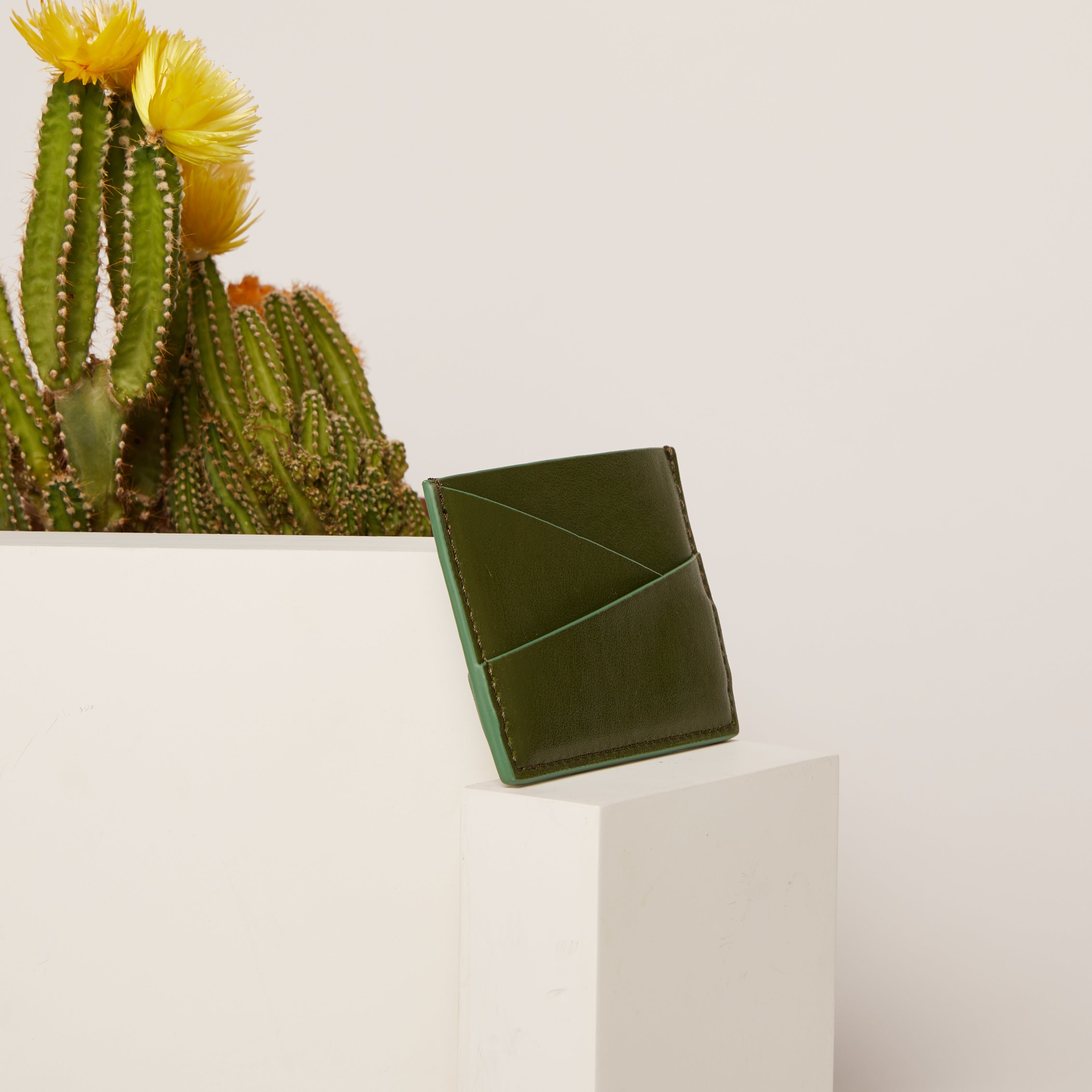 Cactus Puzzle Cardholder (Seaglass)