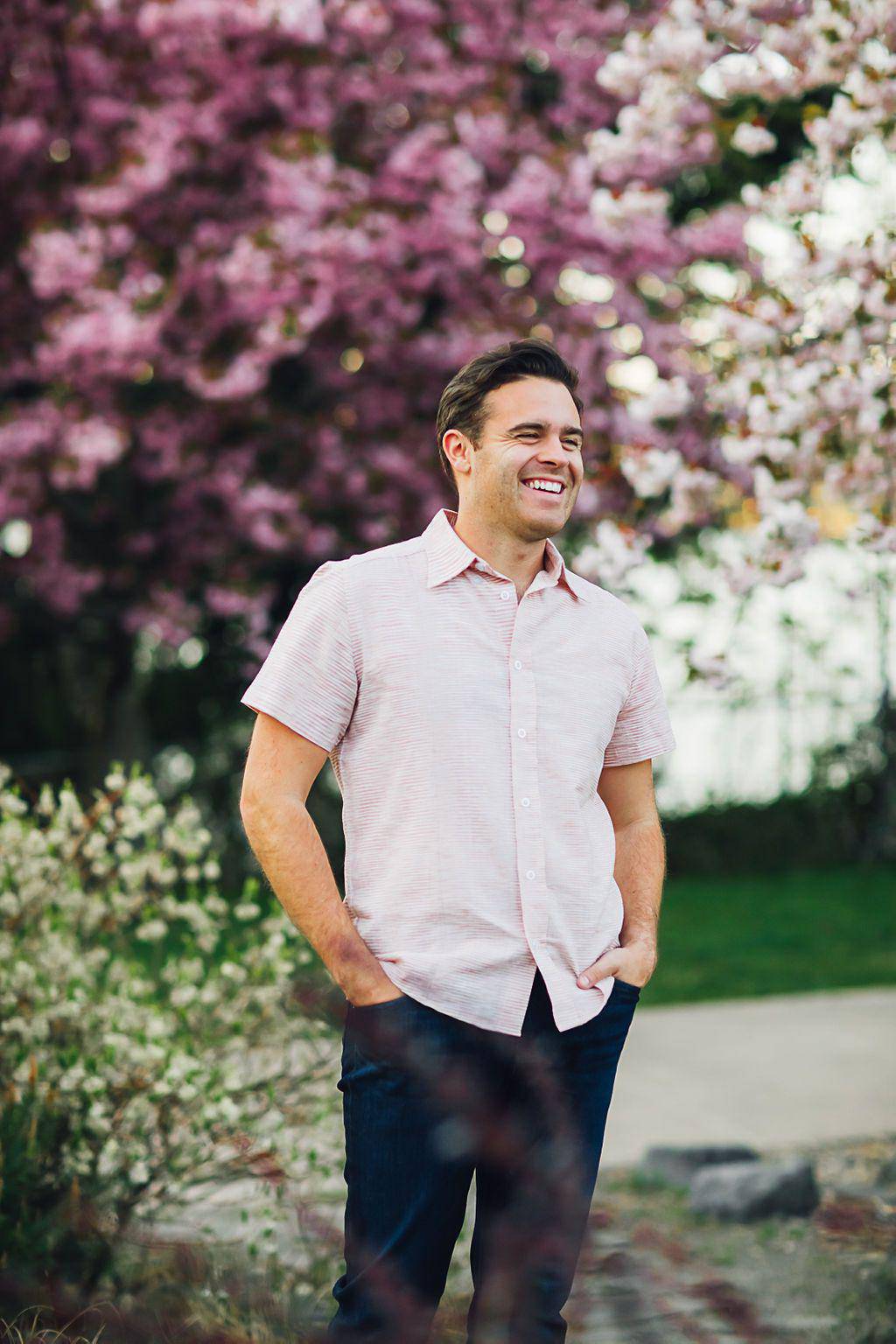 Salmon Button Down Shirt