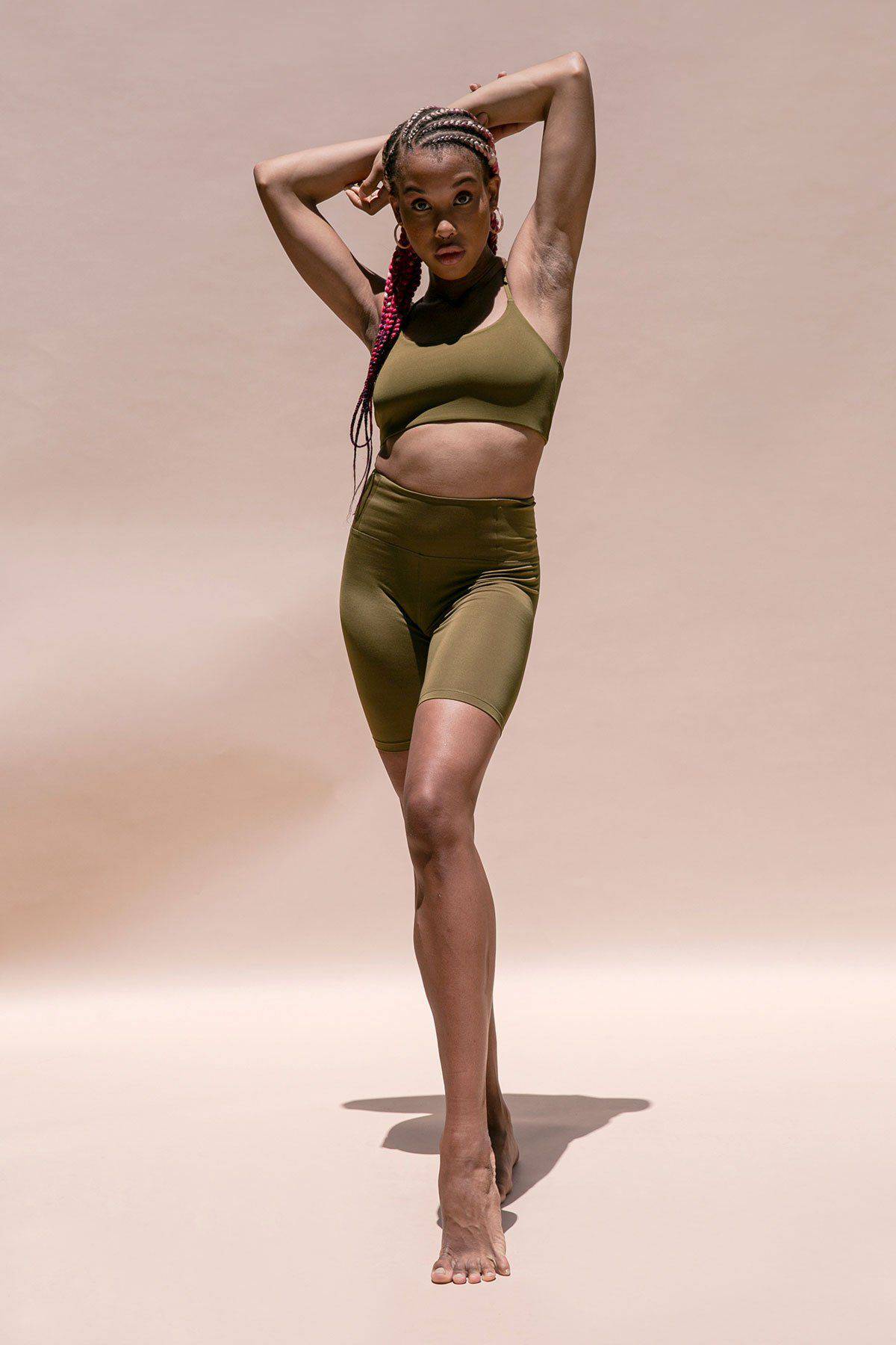 FLOAT Seamless High-Rise Bike Shorts Pants Girlfriend Collective