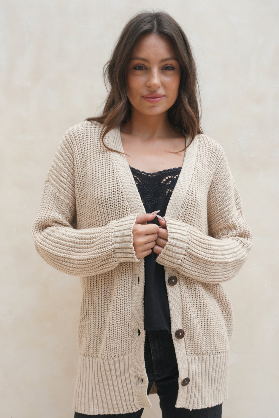 Emily Cardigan (Sand)