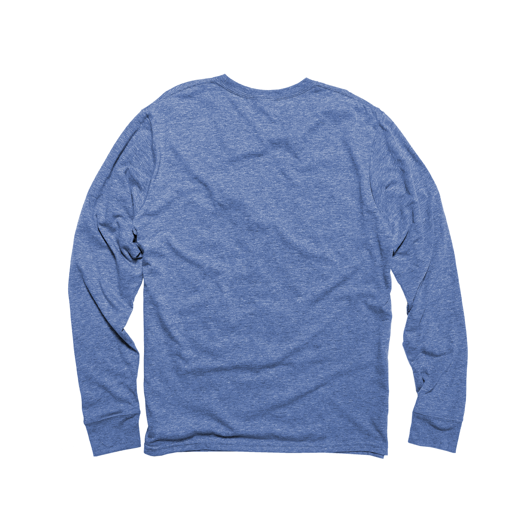 Unisex Eco-Triblend Long Sleeve Tee (Light Blue)