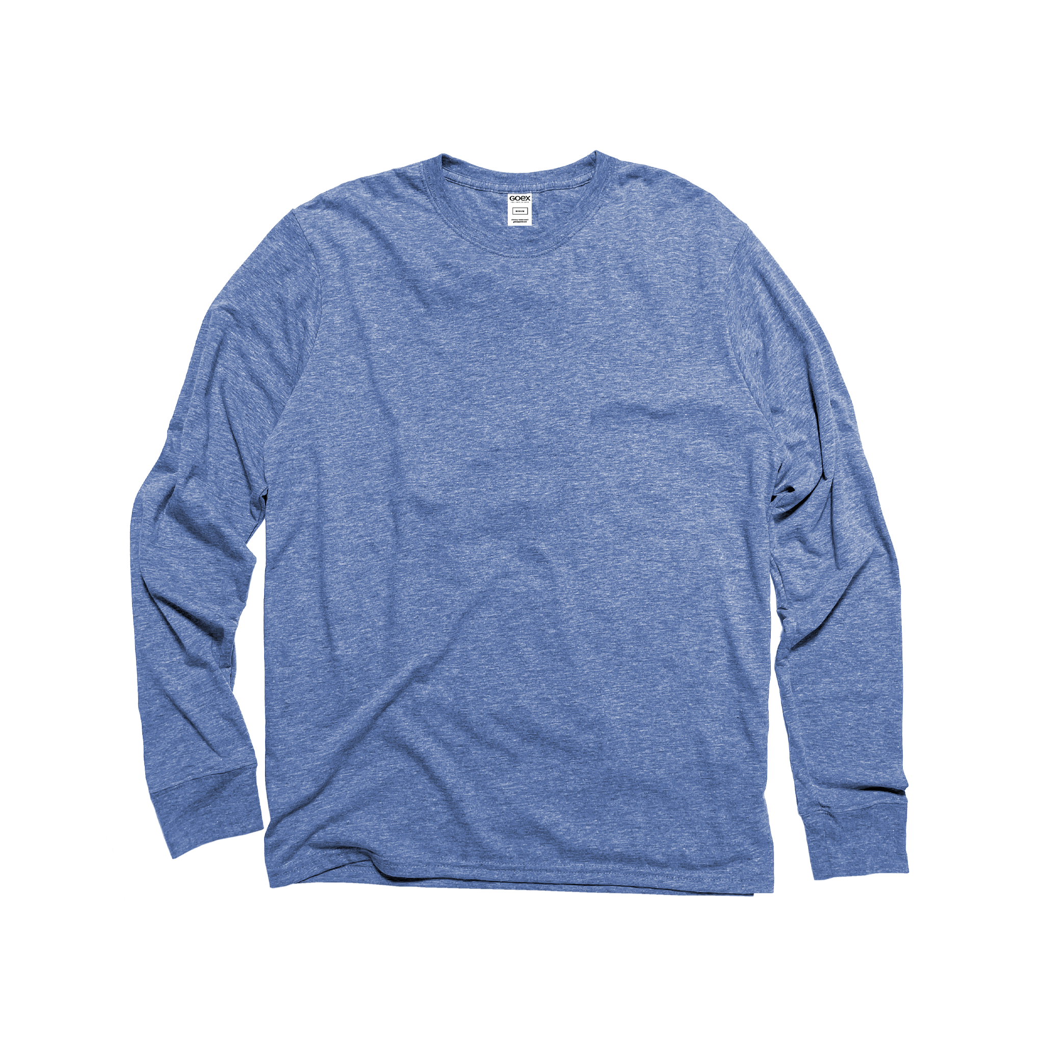 Unisex Eco-Triblend Long Sleeve Tee (Light Blue)