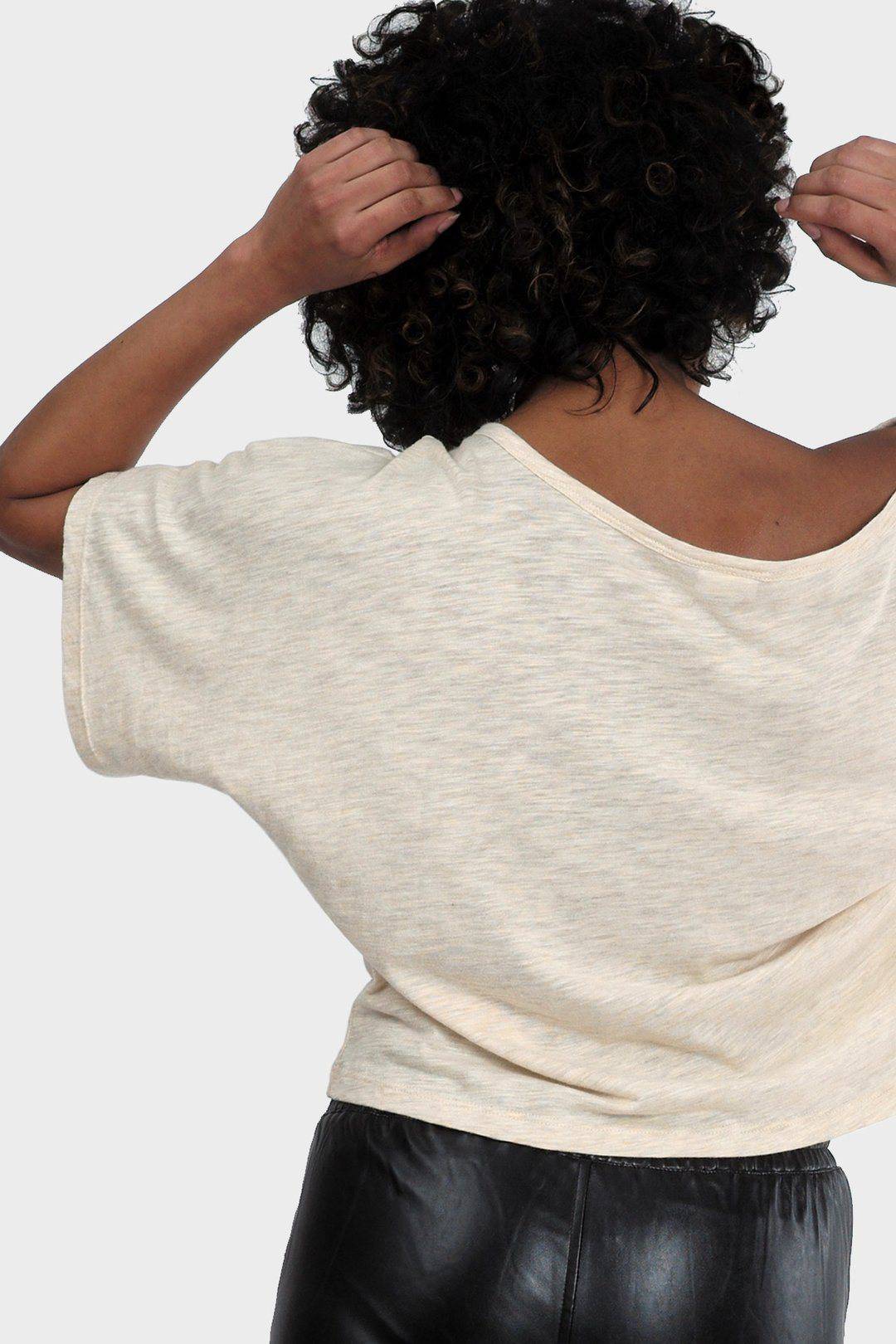 Lumi Crop Top (Heather Almond) Top 337 Brand