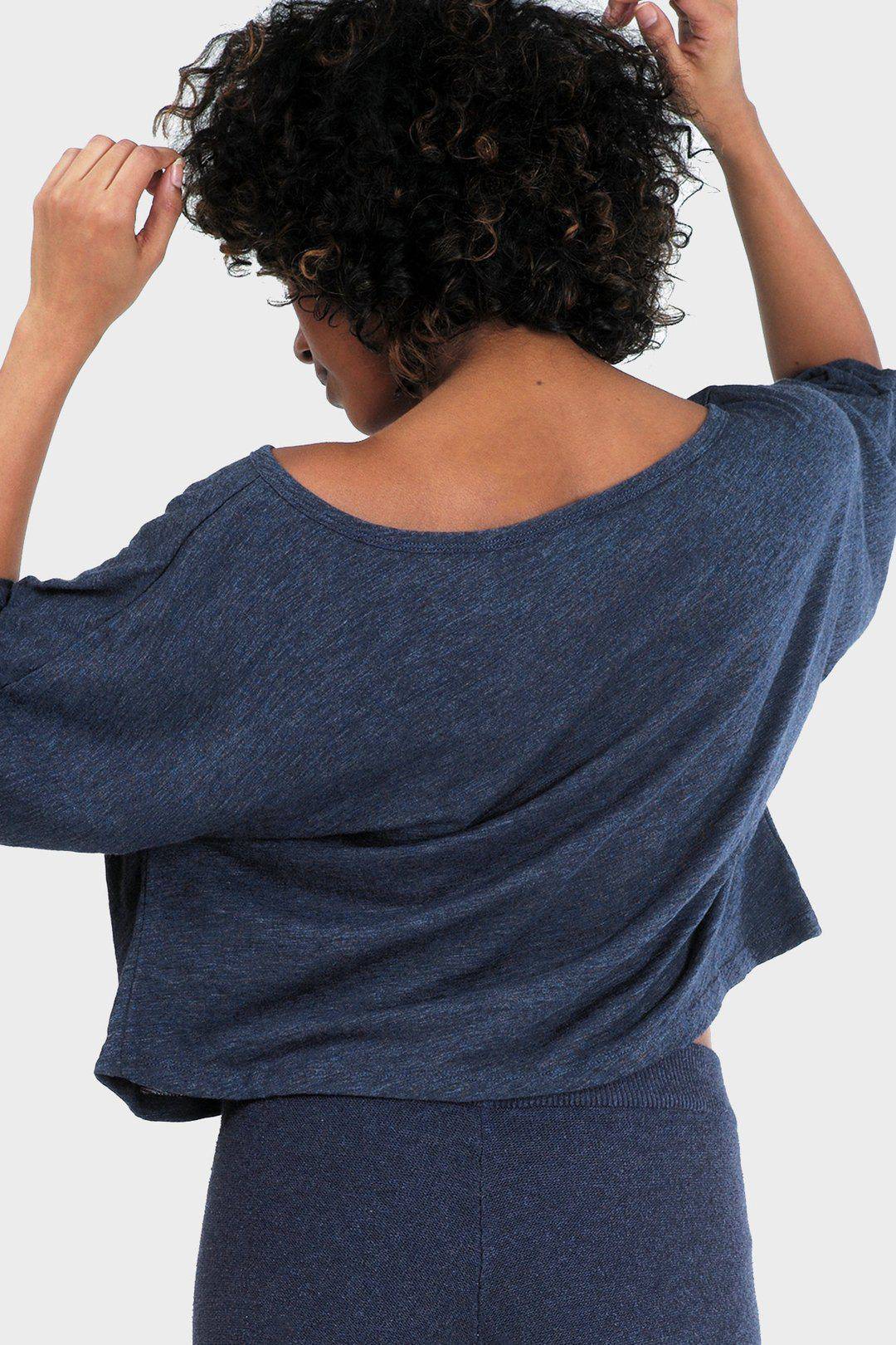 Lumi Crop Top (Heather Lake) Top 337 Brand