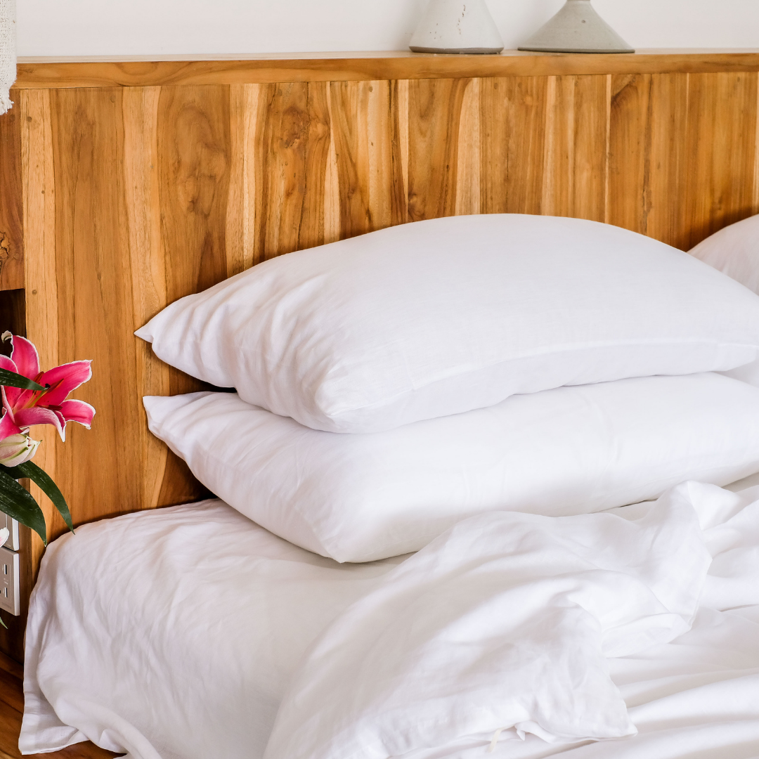 Linen Pillowcase Set (White)