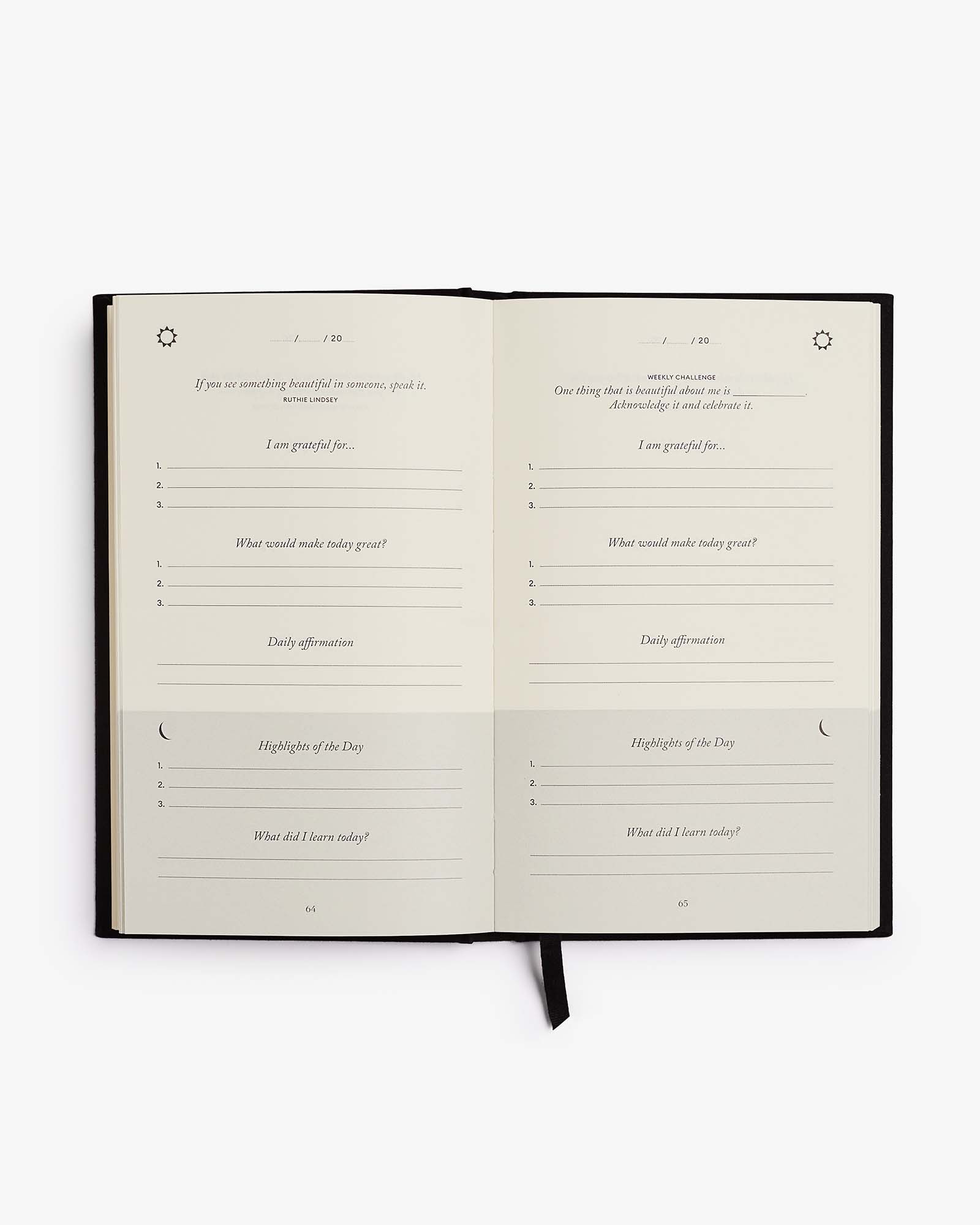 The Five Minute Journal (Bold Black)