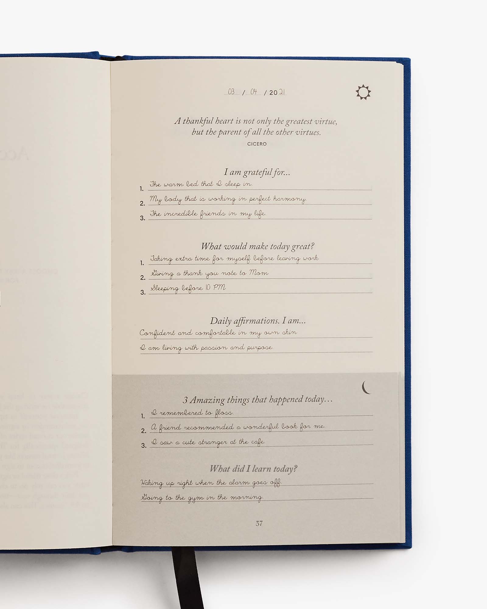 The Five Minute Journal (Royal Blue)
