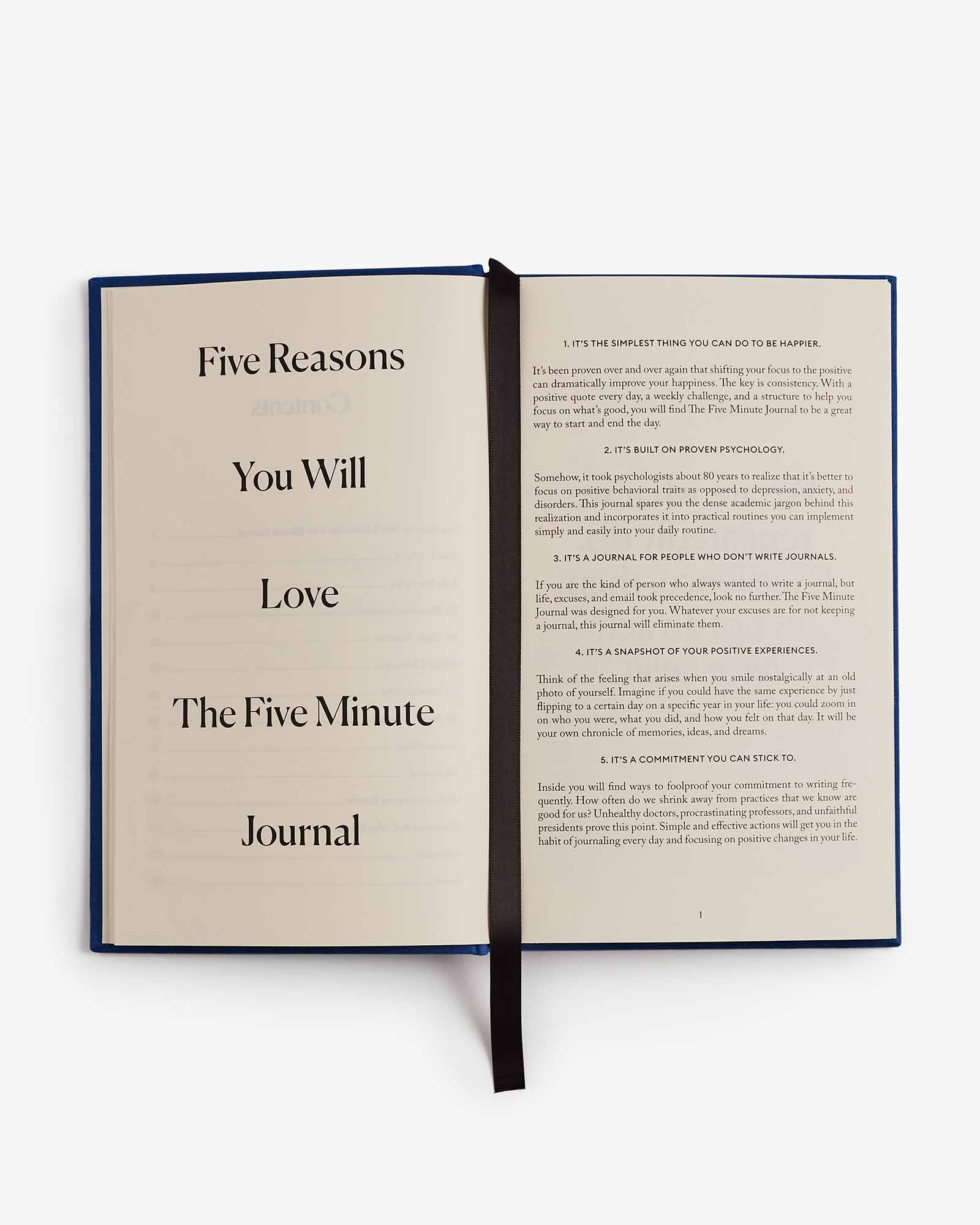 The Five Minute Journal (Royal Blue)