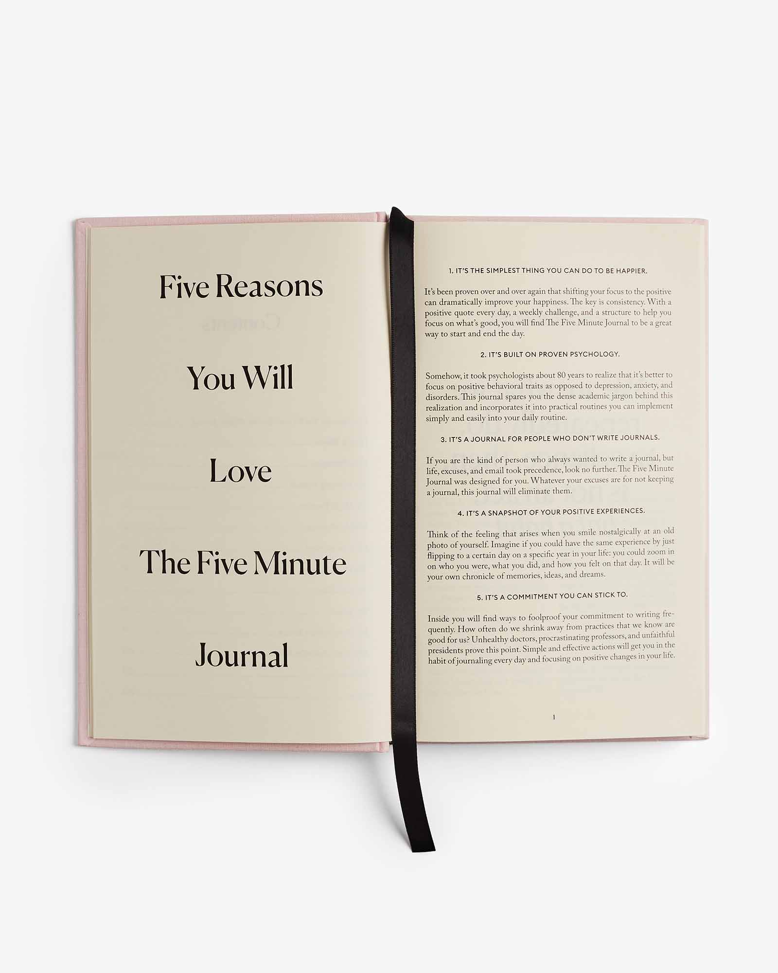 The Five Minute Journal (Blush Pink)